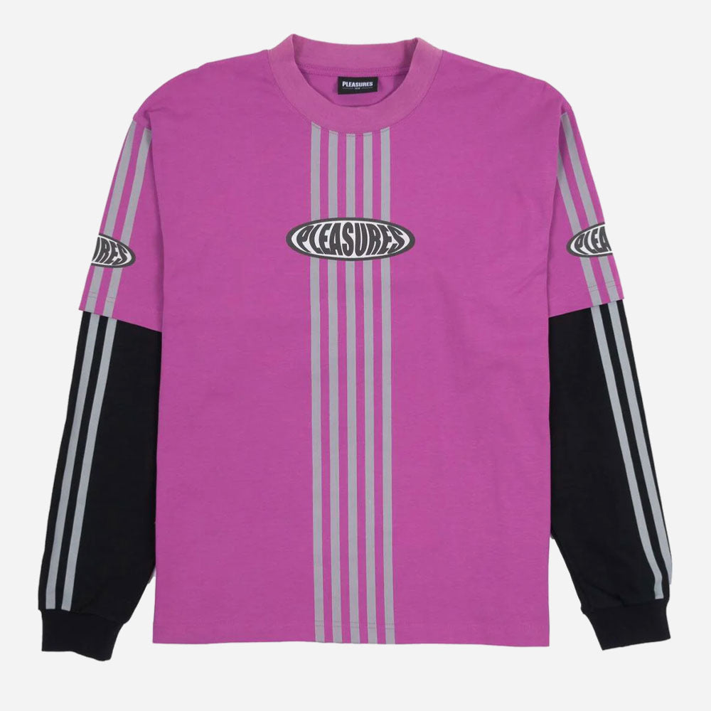 PLEASURES - FAUX LAYERED LONG SLEEVE - Purple