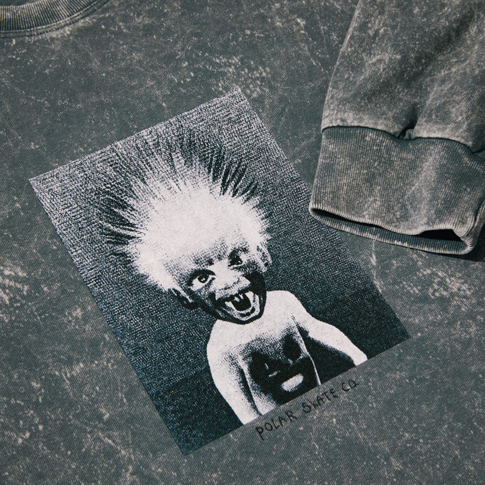 POLAR SKATE Co. - ACID LS TEE DEMON CHILD - Grey