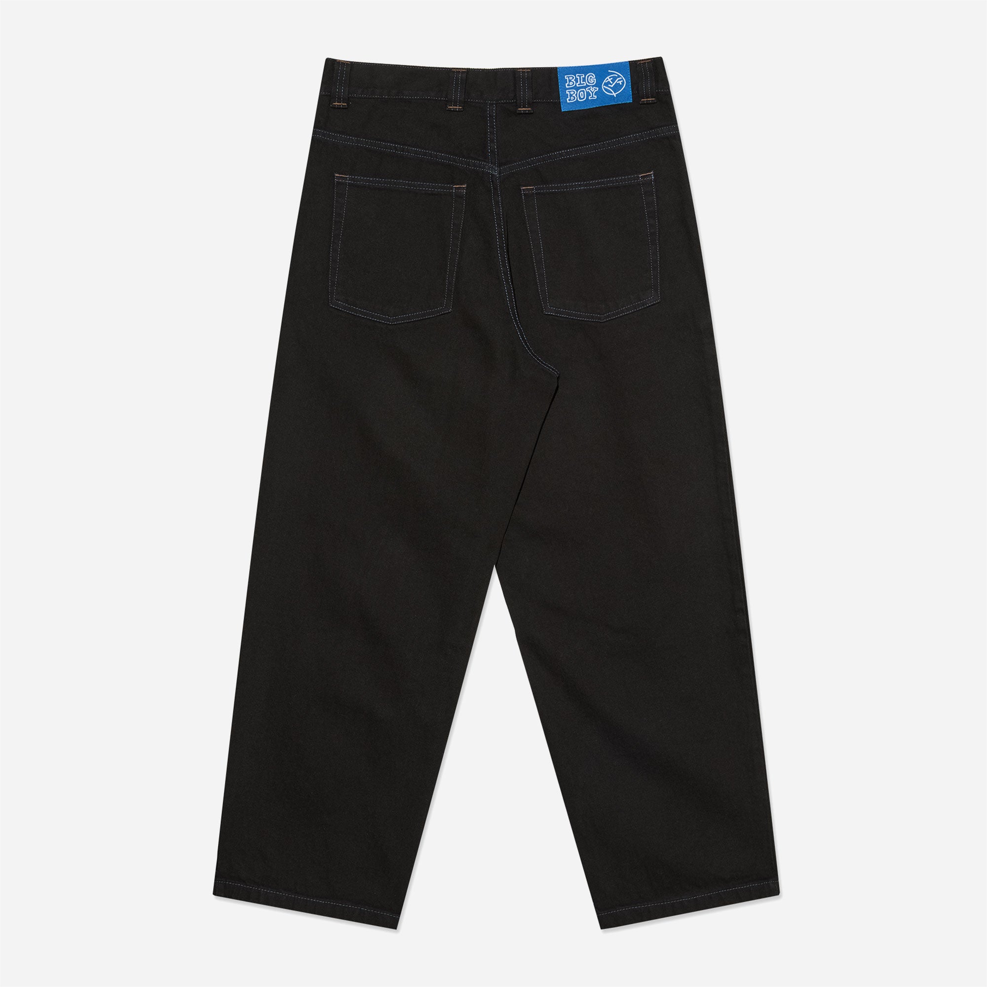 Polar - Big Boy Denim Pants - Black / Blue Stitching