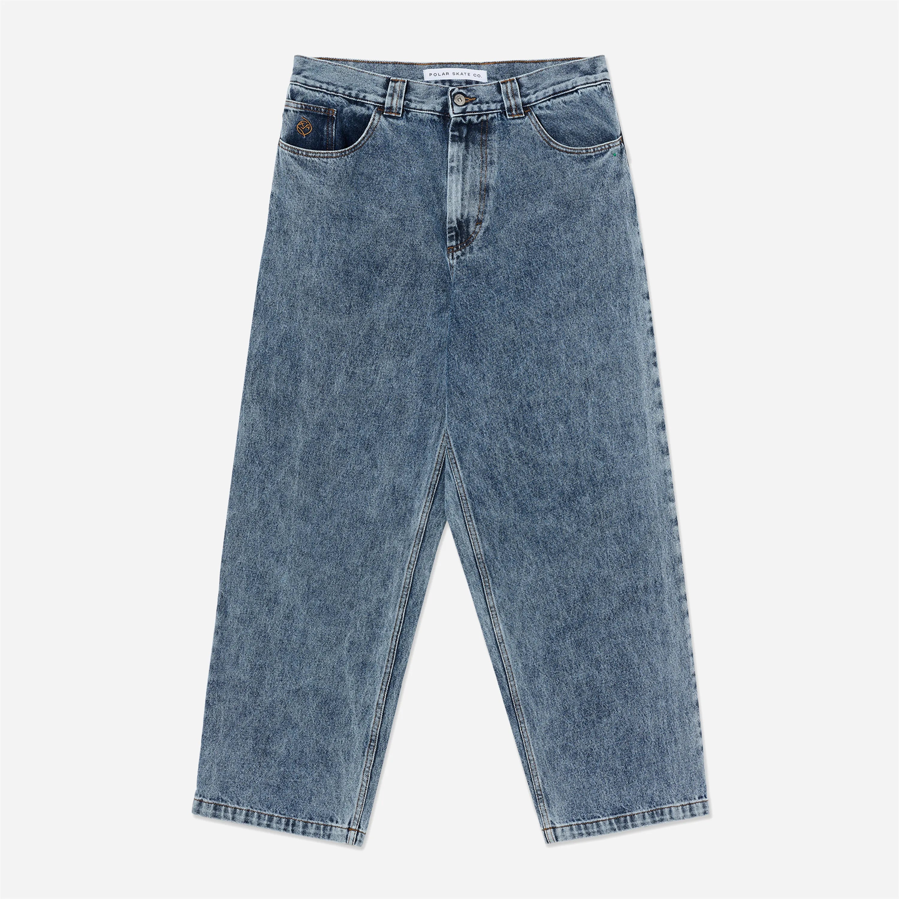 パンツ Polar Skate Big Boy Denim XS Polar Big Boy Jeans Heavy Washed Blue - Oversized Skate Pants