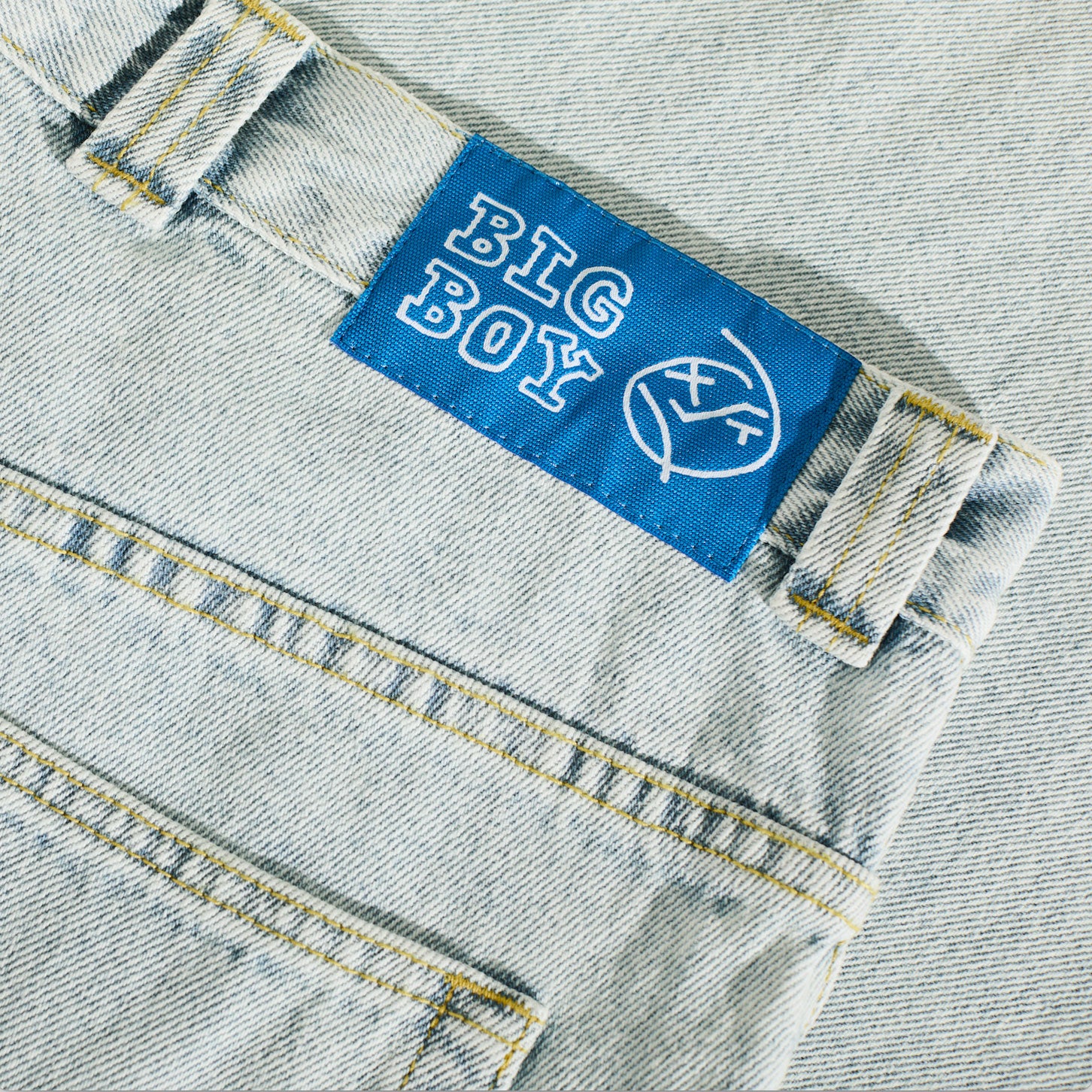 Polar Skate Co. - Big Boy Denim Pants OG Logo - Light Blue