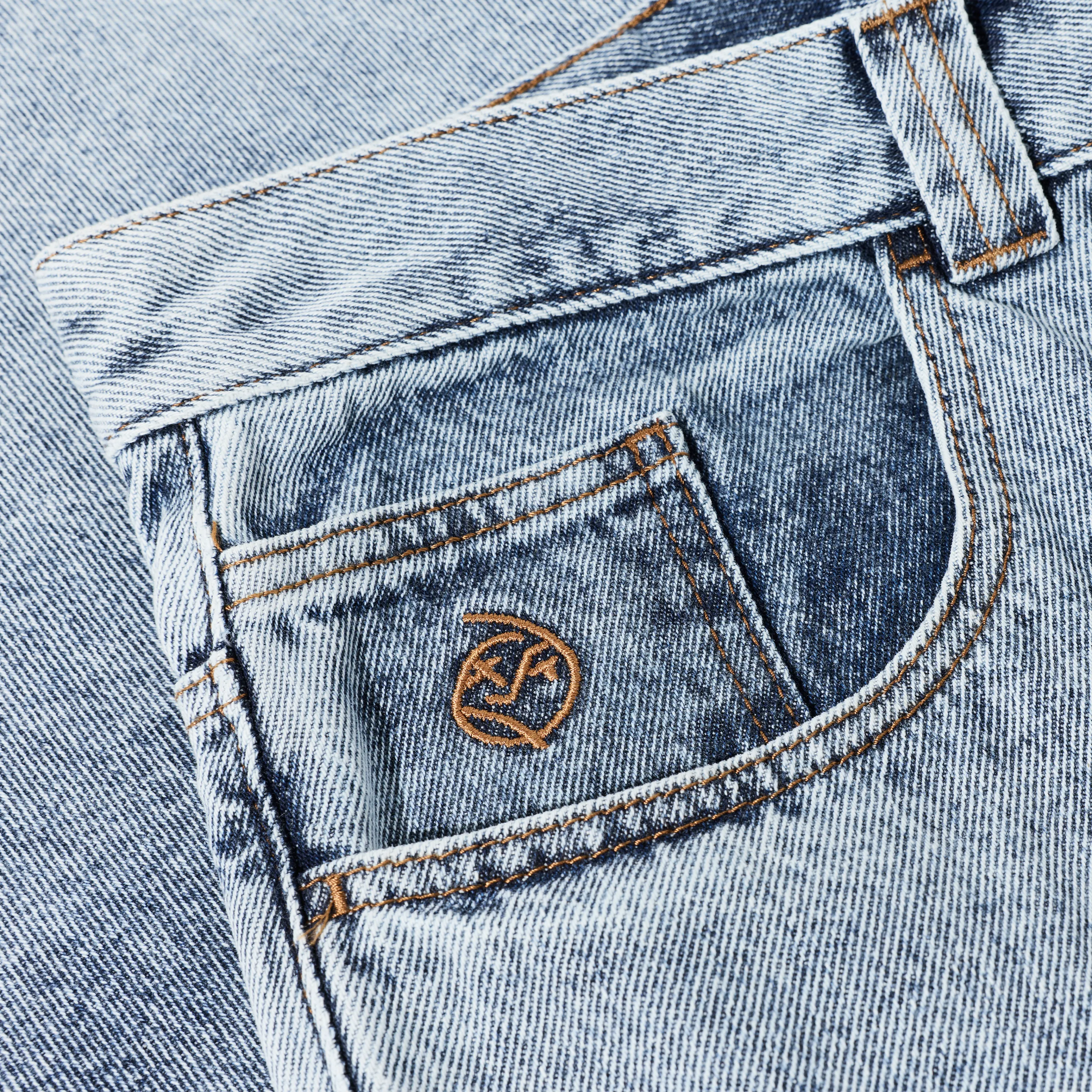 Short Polar Skate Co. - Big Boy Shorts Heavy Washed Blue