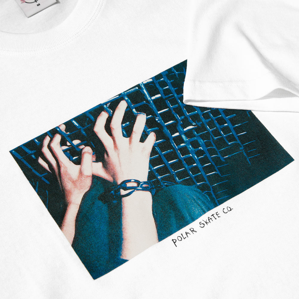 POLAR - CAGED HANDS TEE - White
