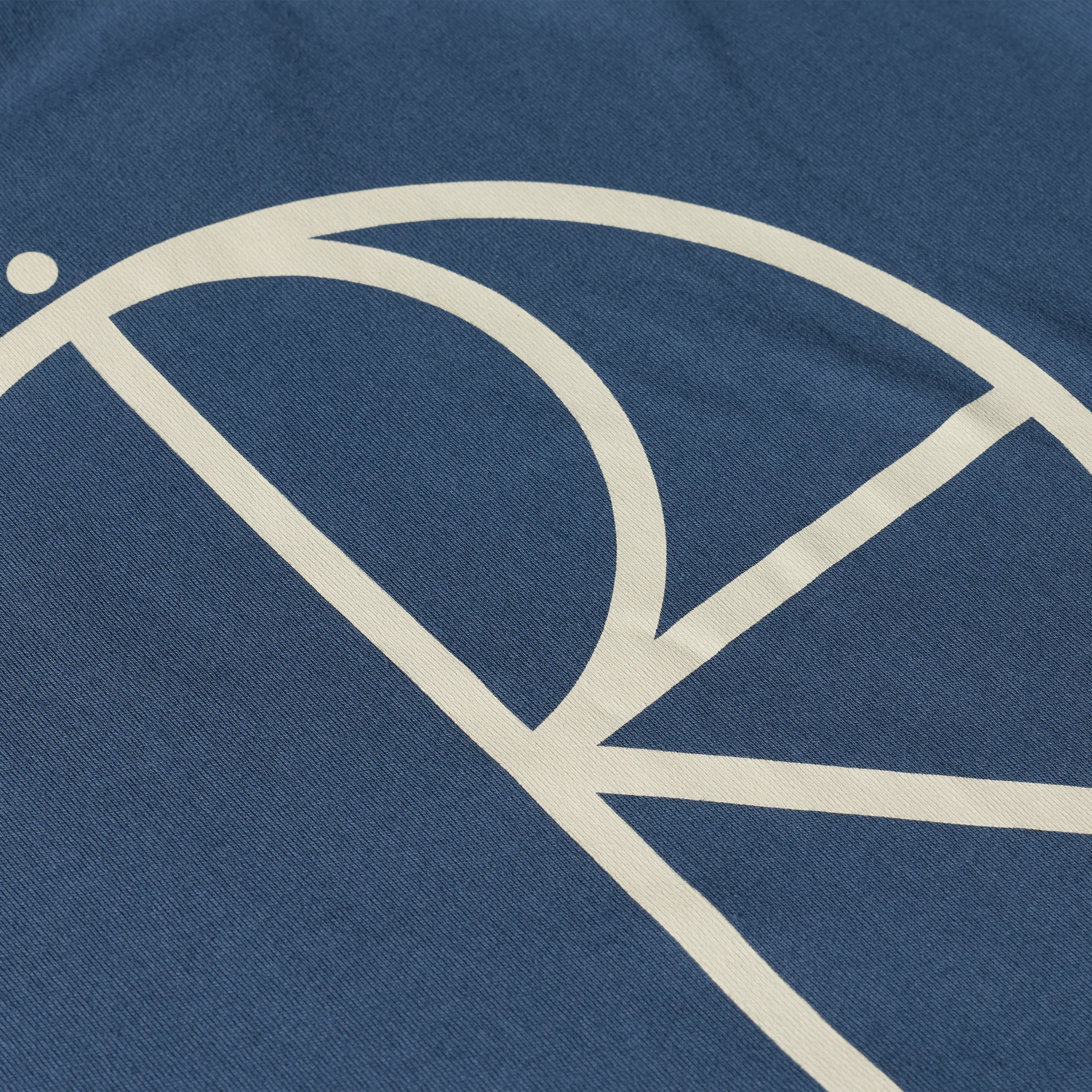 Polar Skate Co. - Contrast Tee Stroke Logo Grey Blue