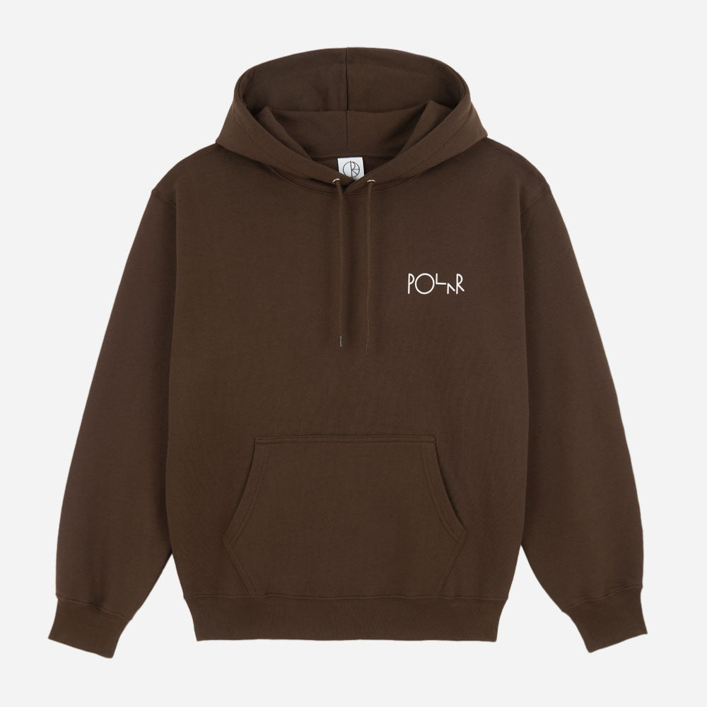 Polar - Dave Hoodie Stroke Logo - Chocolate
