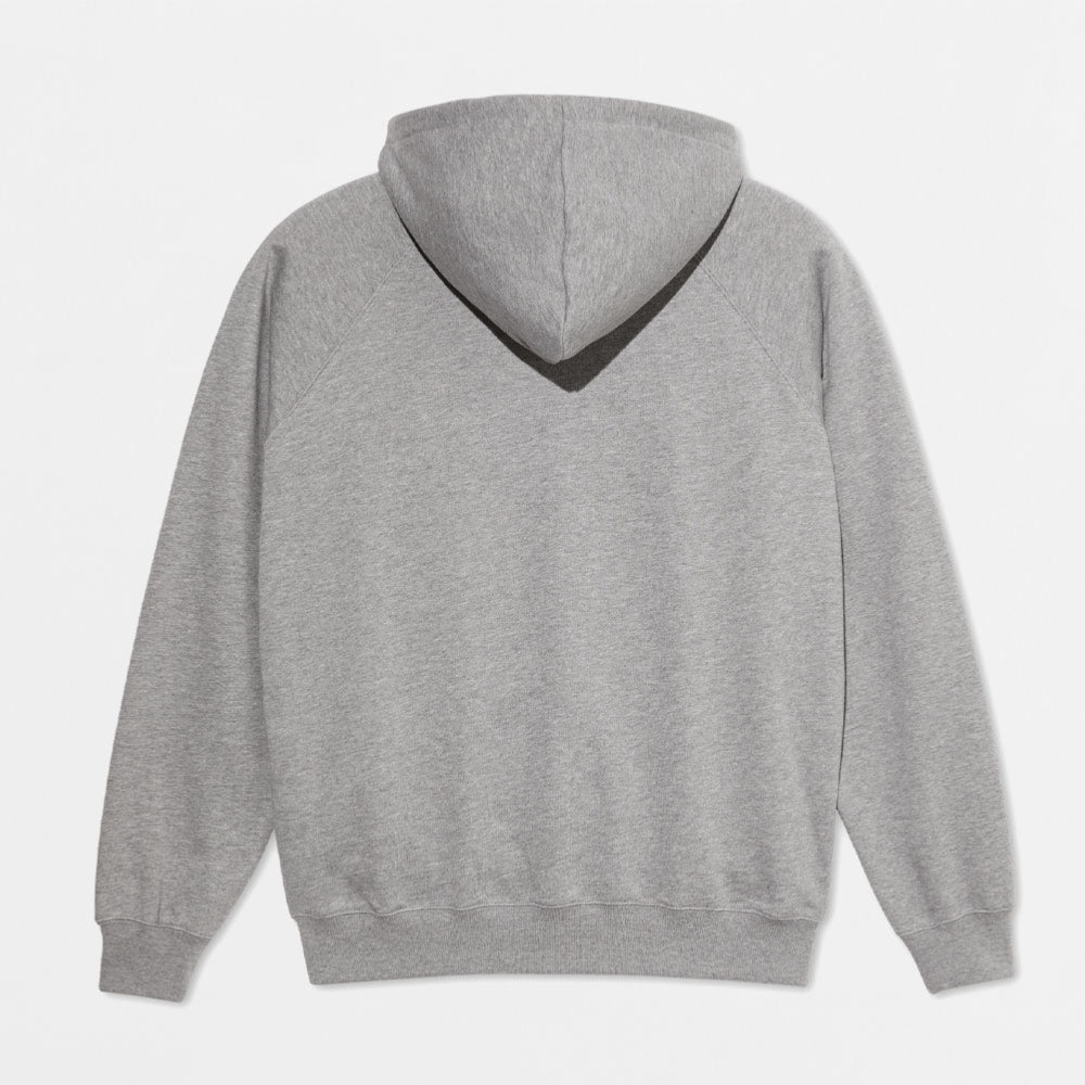 POLAR SKATE Co. - DEFAULT ZIP HOODIE  - HEATHER GREY