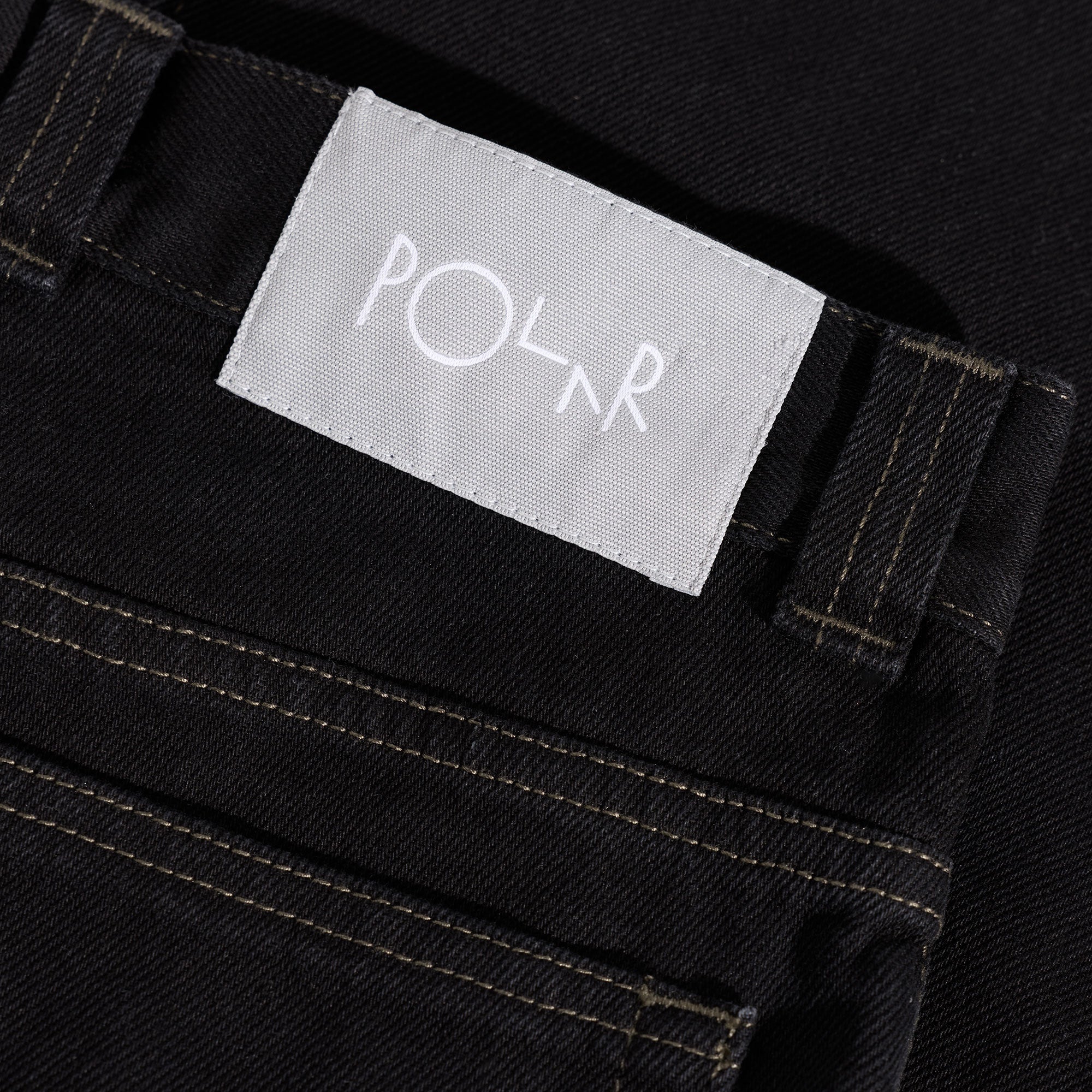 Polar Skate Co. - 93'S Jean Denim Contrast Stitching - Black / Dark Olive