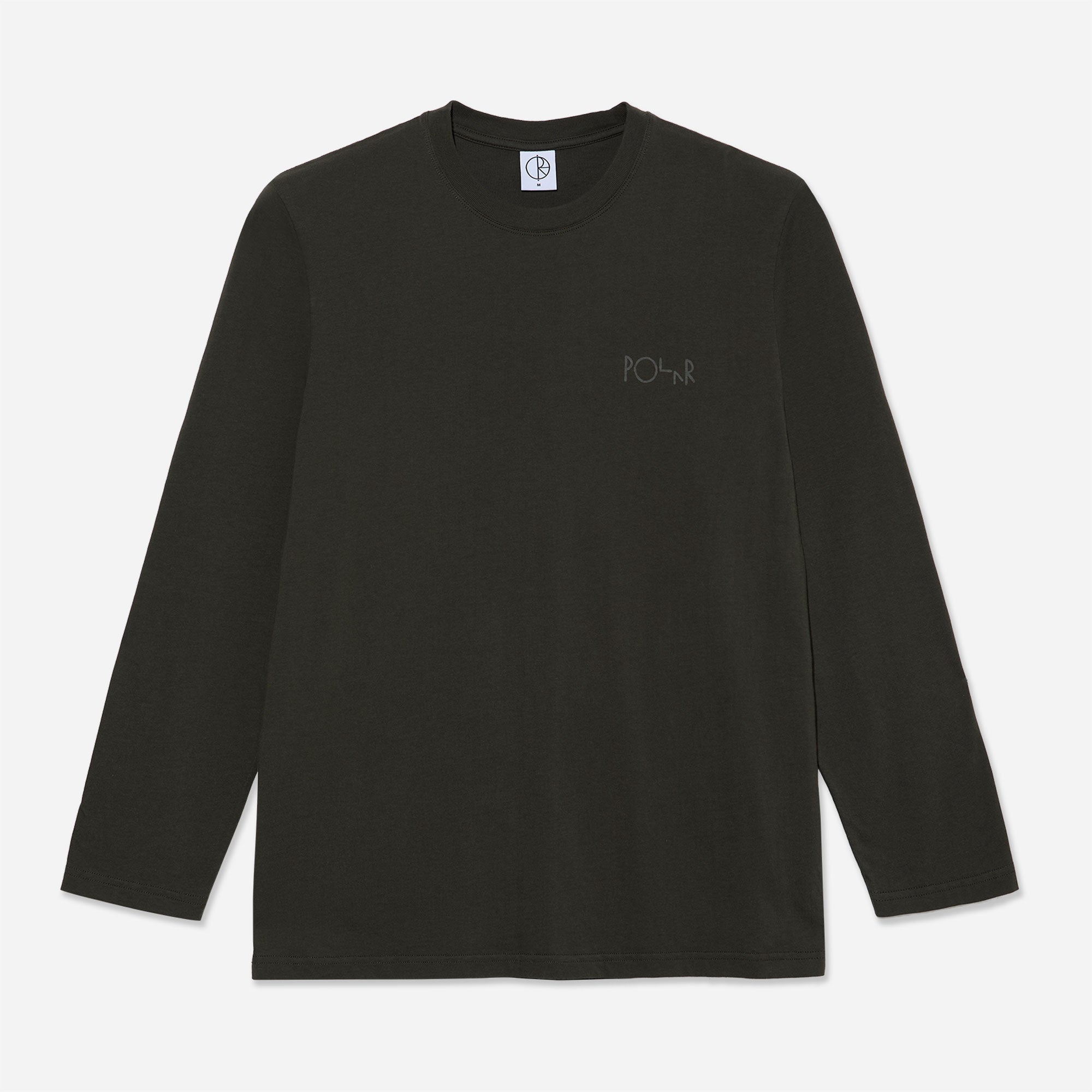 Polar - Steve LS Tee Stroke Logo - Dirty Black