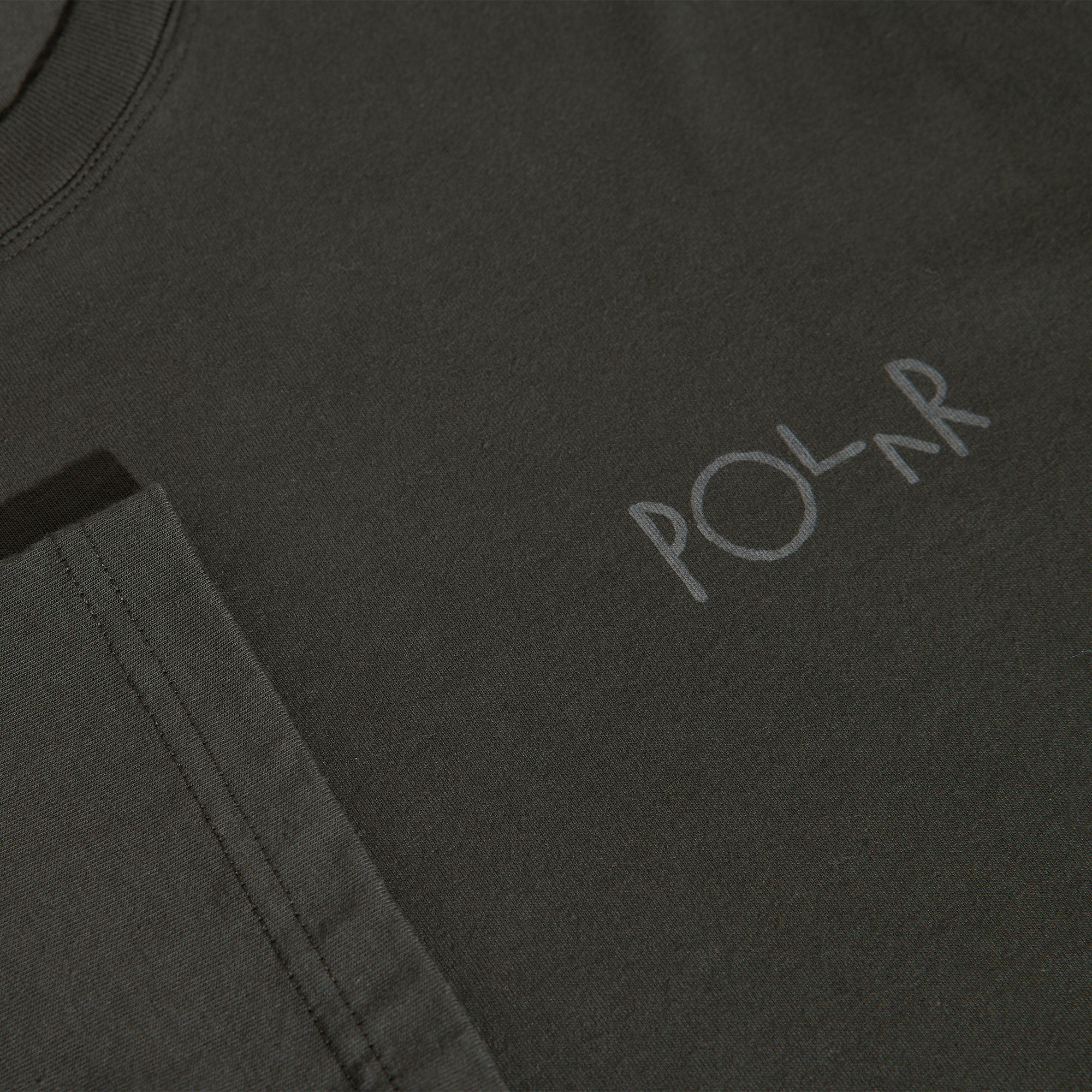 Polar - Steve LS Tee Stroke Logo - Dirty Black