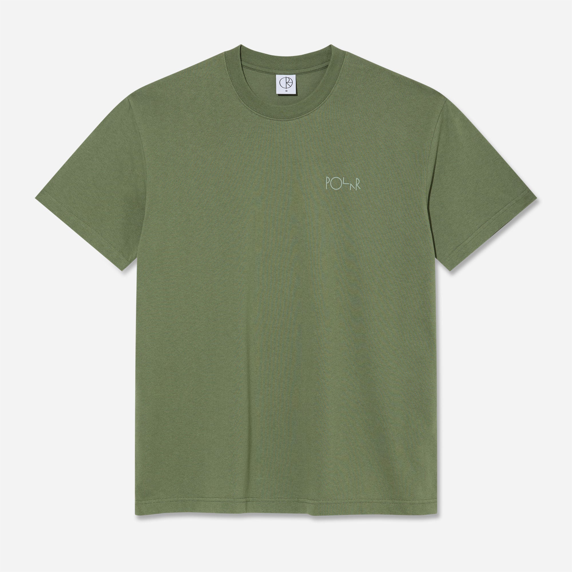 Polar - Stroke Logo Contrast Tee - Moss Green