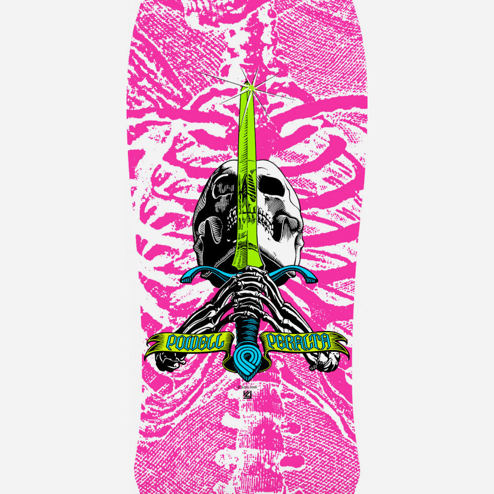 Powell Peralta - Geegah Skull Sword Deck Reissue - Pink