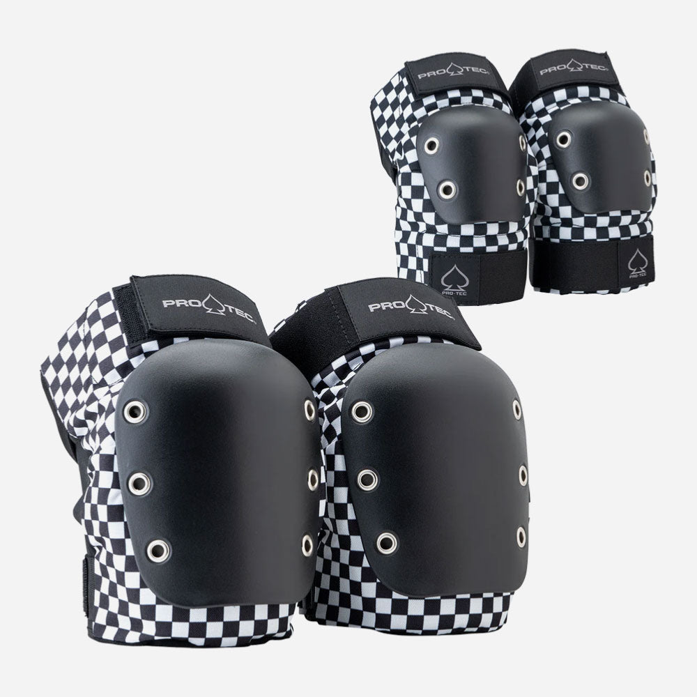 PRO -TEC - Elbow/knee protection pack - checkerboard