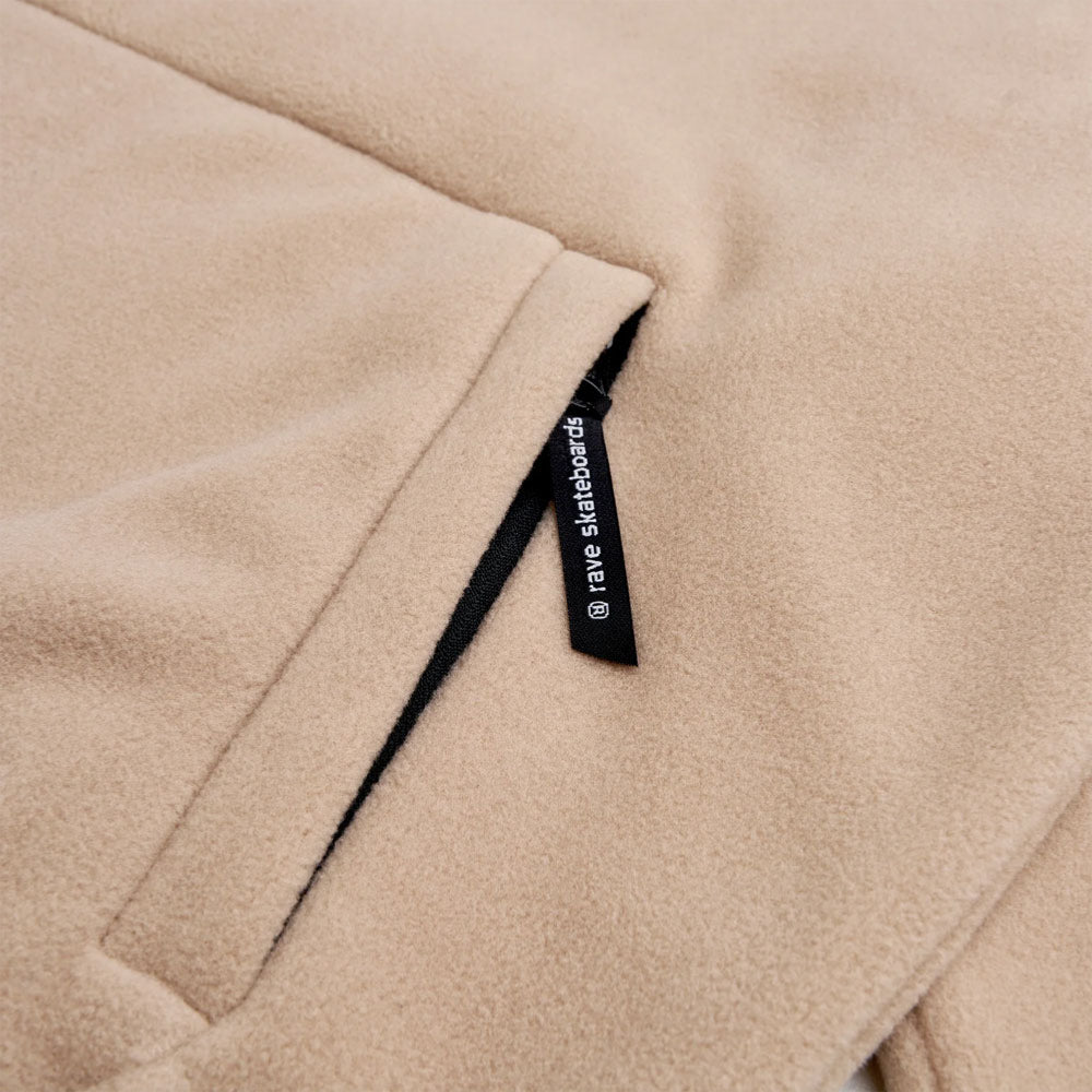 Rave Skateboards - FB Polar Fleece Hoodie - Sand