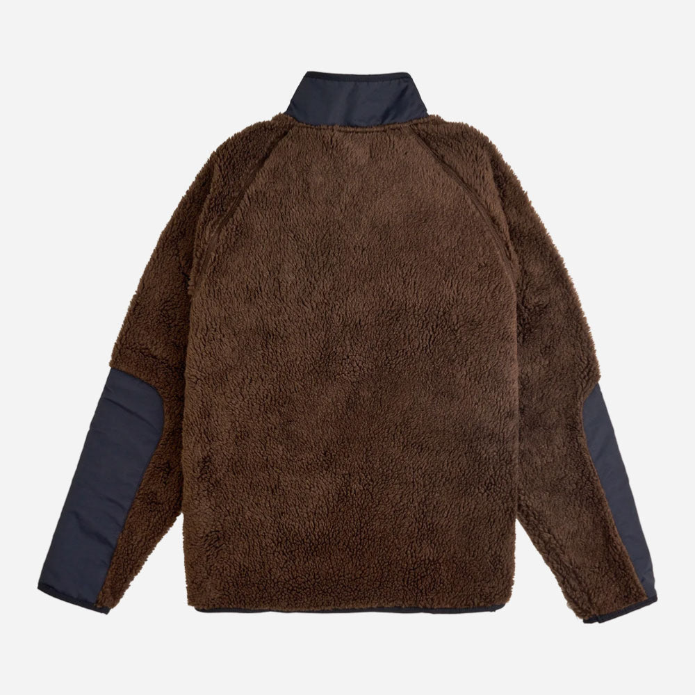 Rave Skateboards - FB Sherpa Fleece Hoodie - Dark Brown