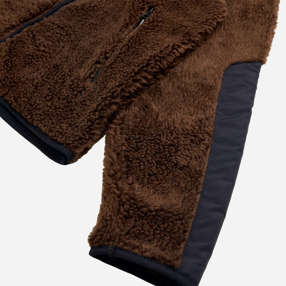 Rave Skateboards - FB Sherpa Fleece Hoodie - Dark Brown