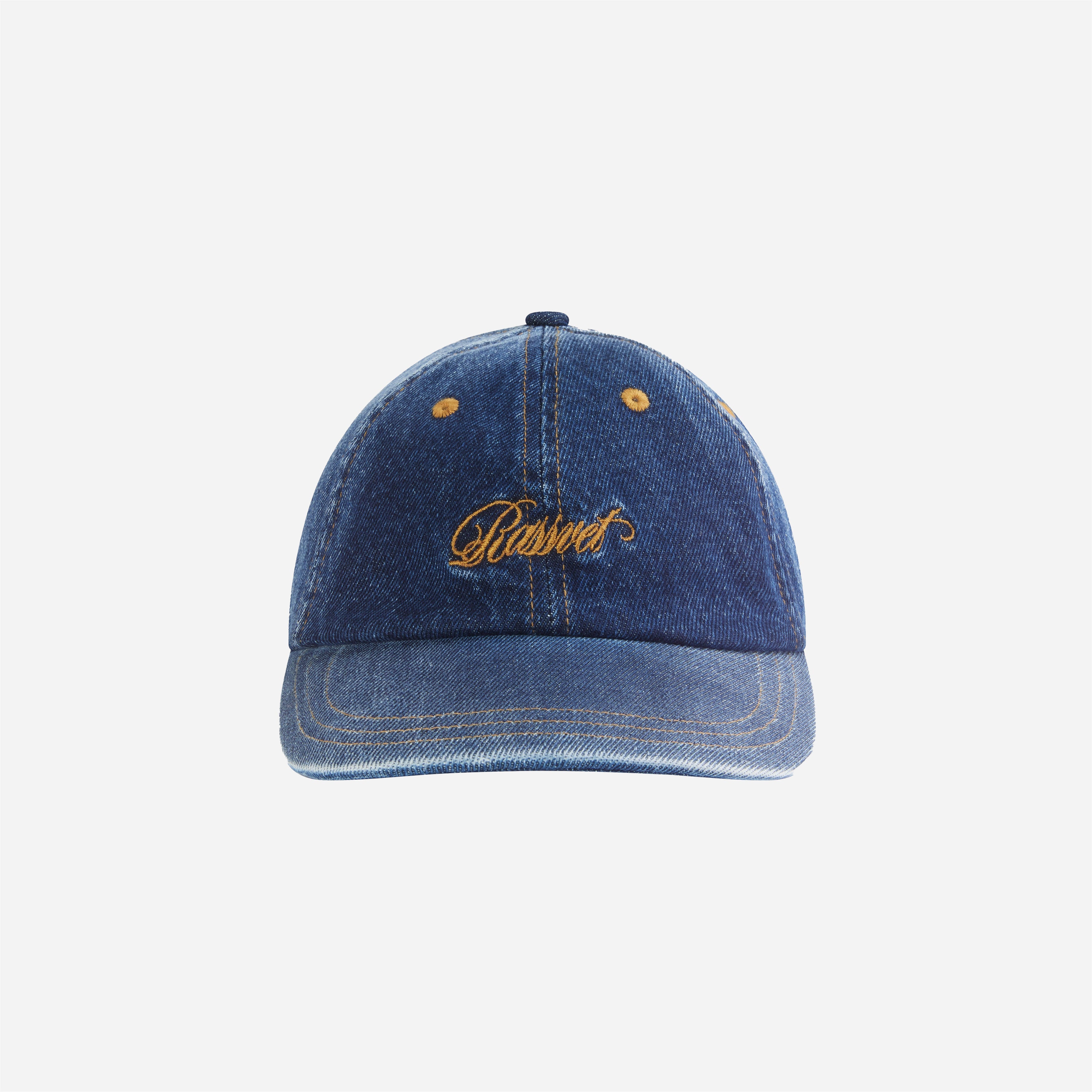 Rassvet - Script 6 Panel Strapback - Washed Denim