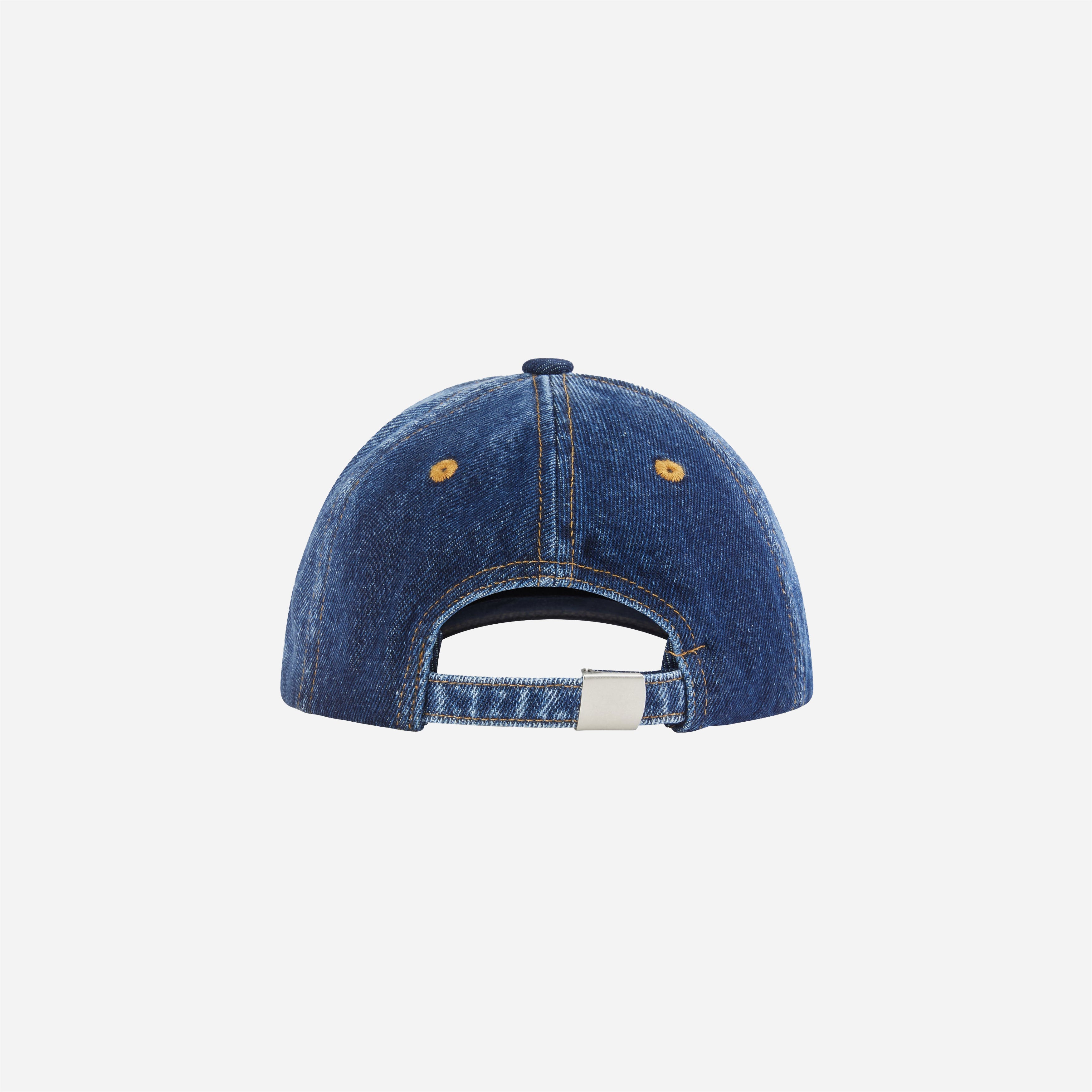 Rassvet - Script 6 Panel Strapback - Washed Denim