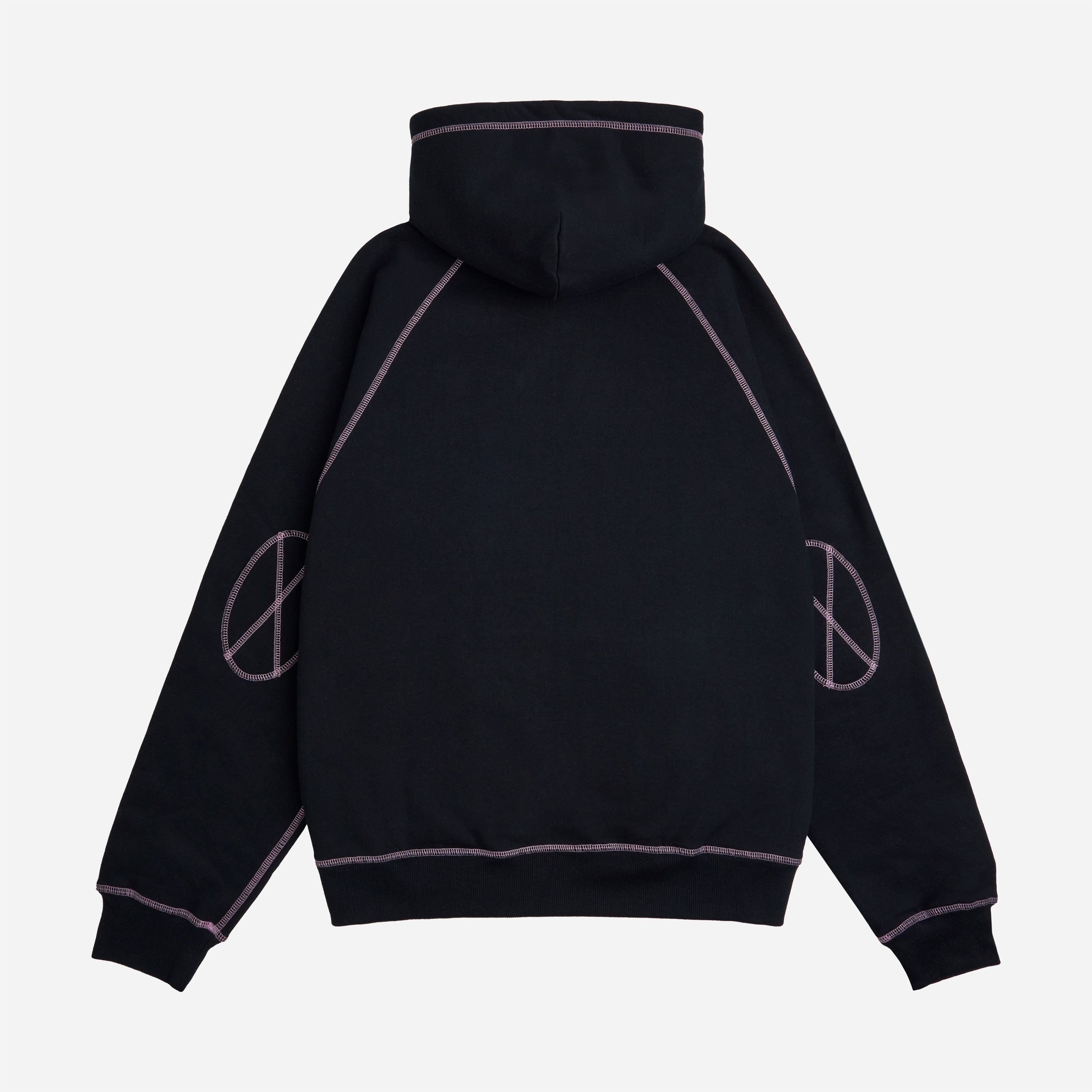 RAVE SKATEBOARDS - DEKCIW HOODIE - Black