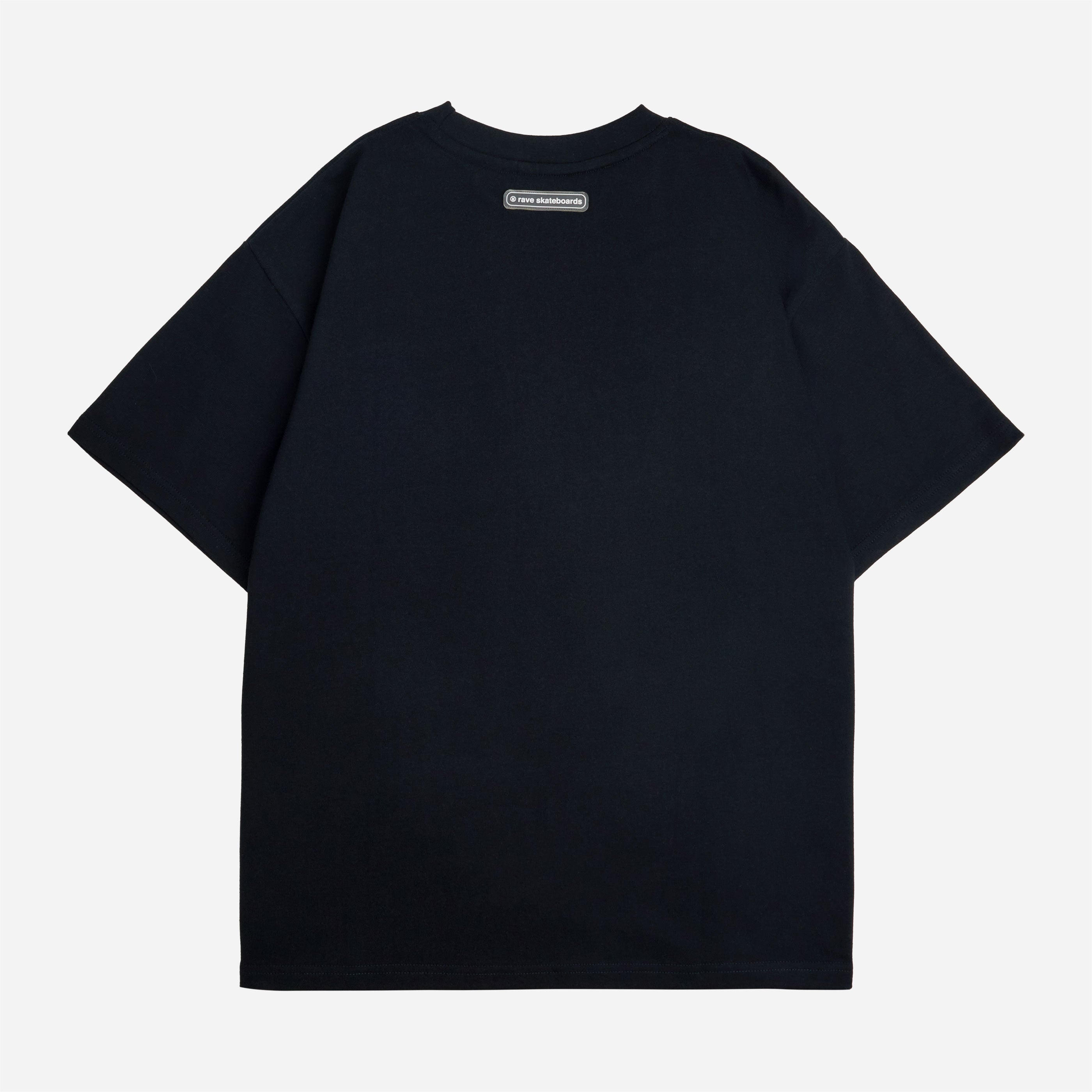 RAVE SKATEBOARDS - GMT TEE - Black