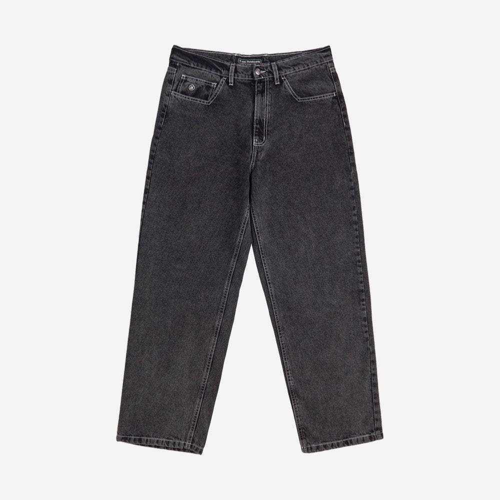 Rave skateboards - big denim pant- black washed