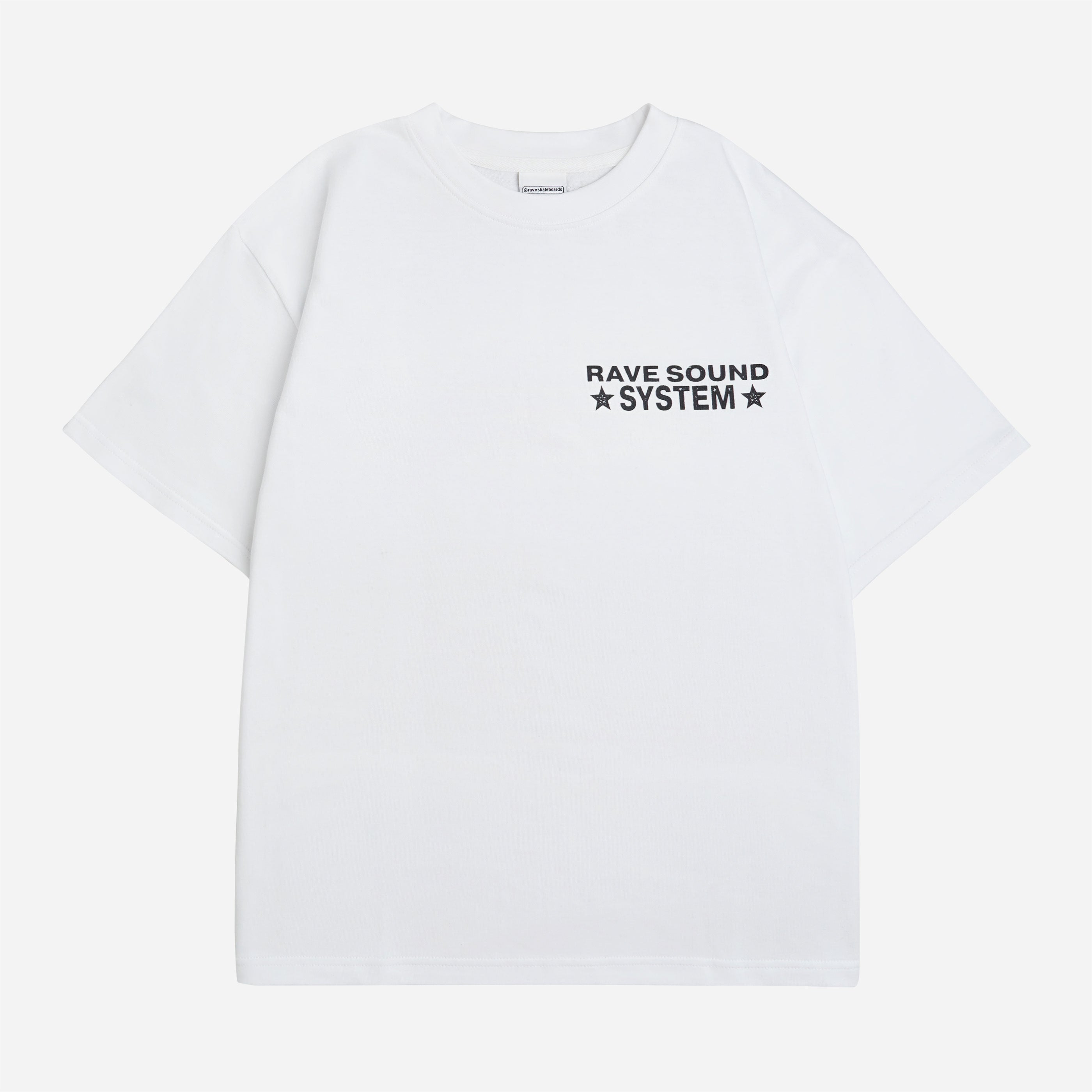 RAVE SKATEBOARDS - RSS TEE - White