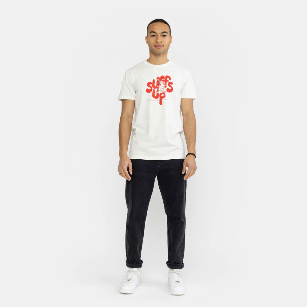 Revolution - Regular Surf Up T -shirt - Offwhite