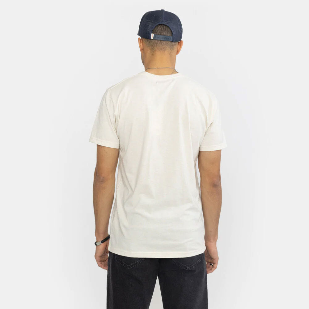 REVOLUTION - REGULAR T-SHIRT SWISS KNIFE  - Offwhite Melange