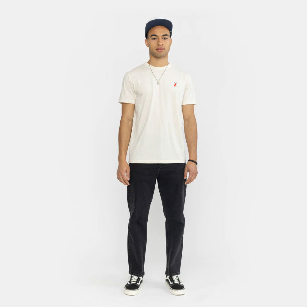 REVOLUTION - REGULAR T-SHIRT SWISS KNIFE  - Offwhite Melange