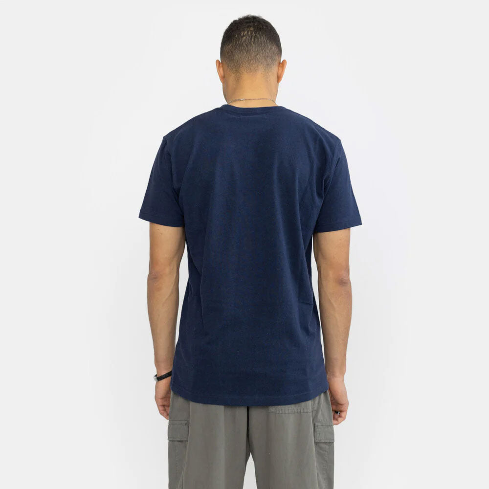 REVOLUTION - REGULAR T-SHIRT VAN  - Navy Melange