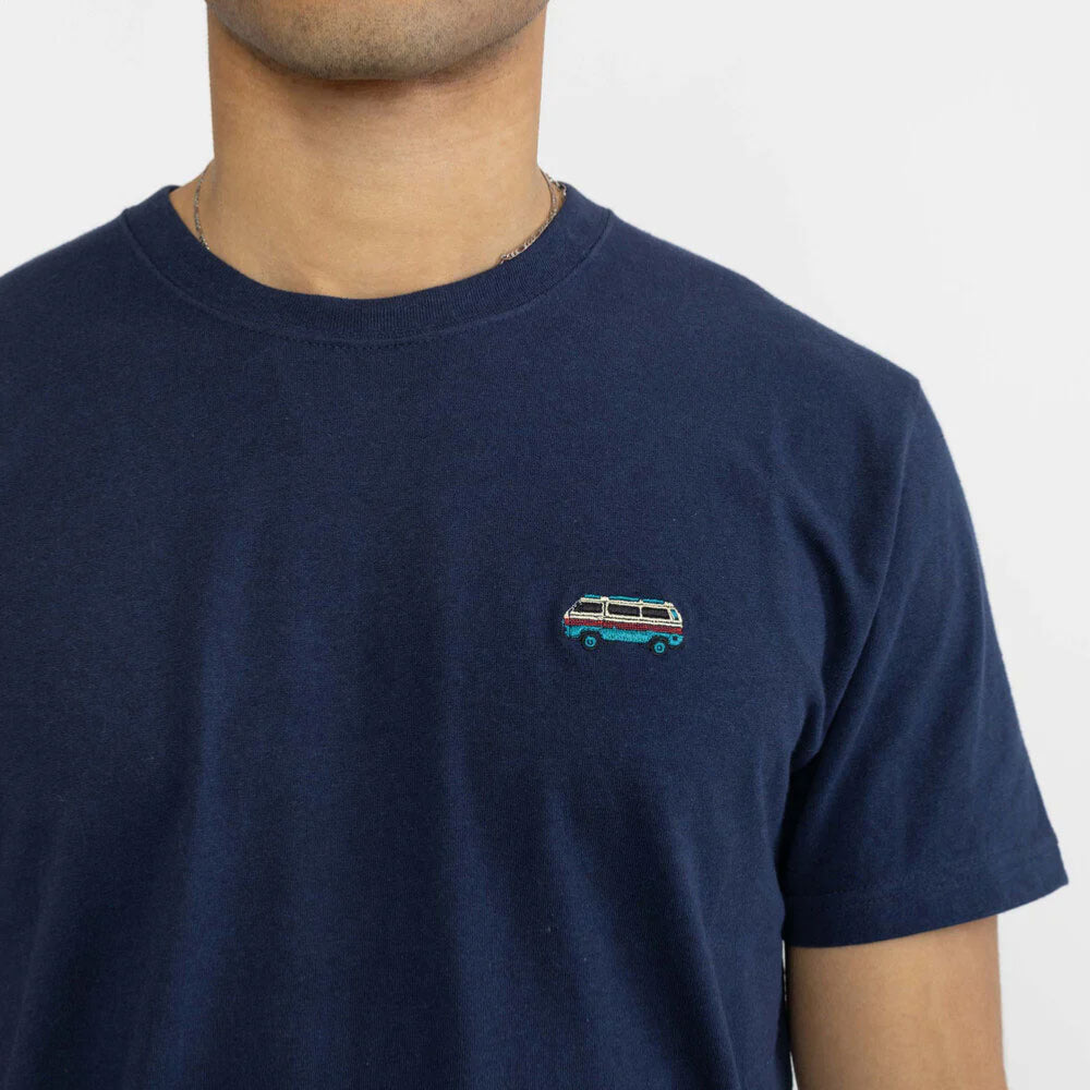 REVOLUTION - REGULAR T-SHIRT VAN  - Navy Melange