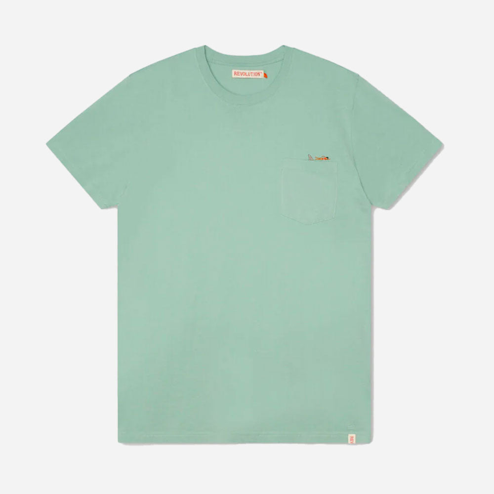 REVOLUTION - REGULAR T-SHIRT SWIM  - Blue