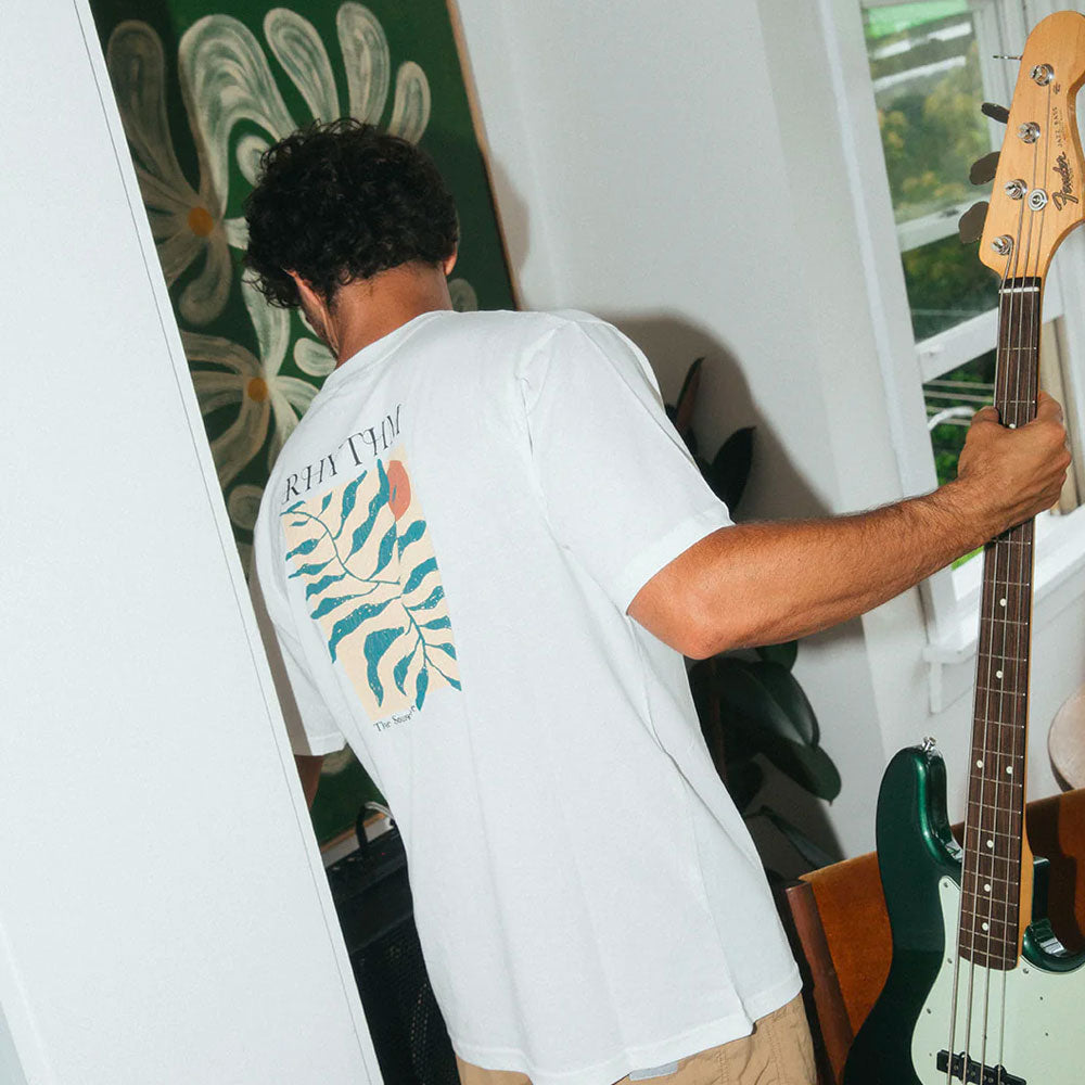 RHYTHM - FERN VINTAGE SS SHIRT - Vintage White