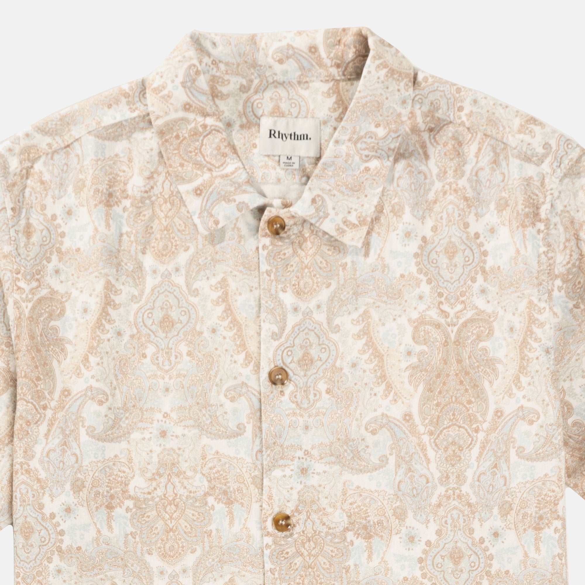 Rhythm - Jean Paisley SS shirt - Cream