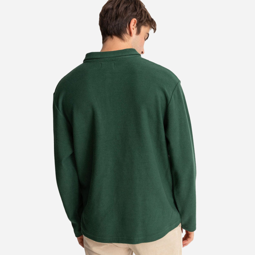 Rhythm - Reverse Terry Quarter Zip - Pine
