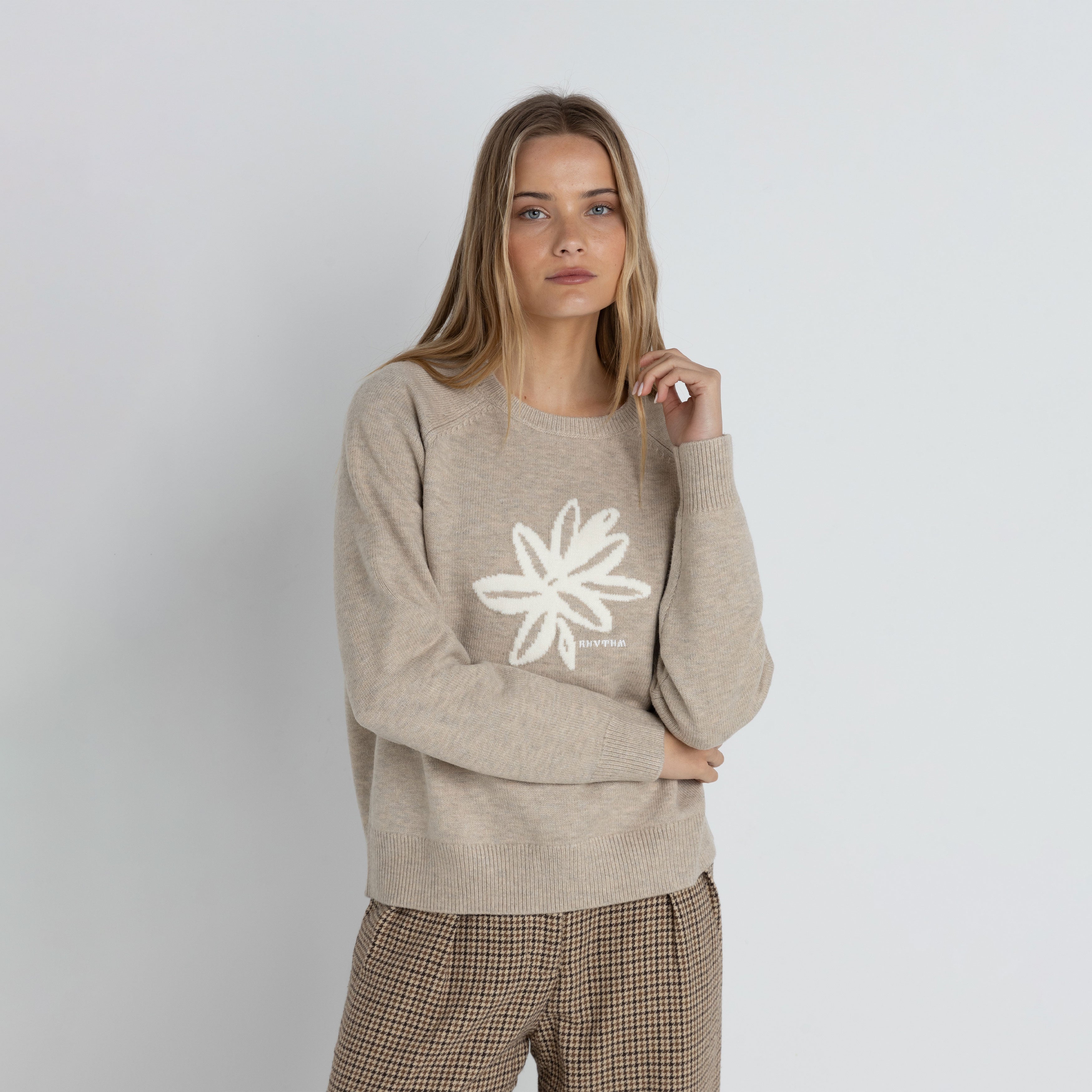 Rhythm - Sanctuary Crewneck Knit Jumper - Taupe