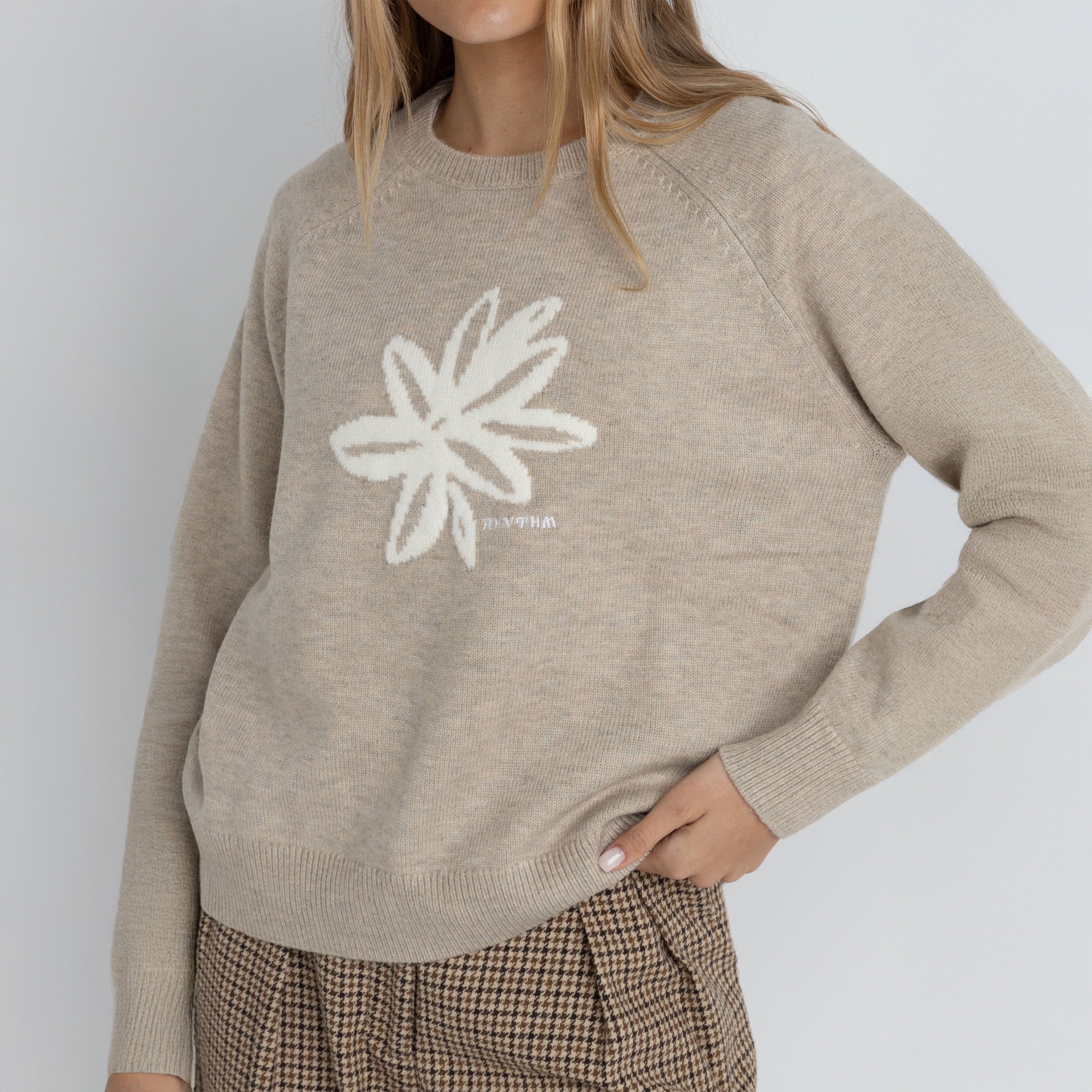 Rhythm - Sanctuary Crewneck Knit Jumper - Taupe