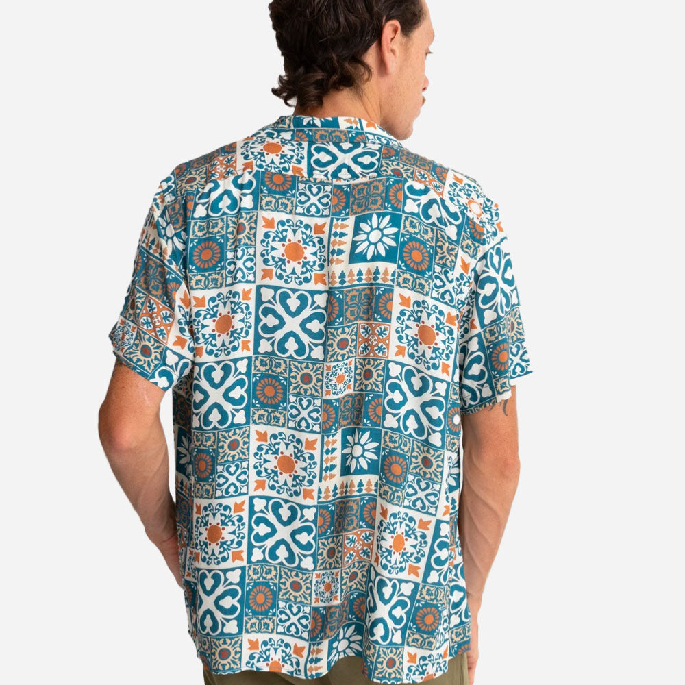 Rhythm - Tile SS Shirt - Teal