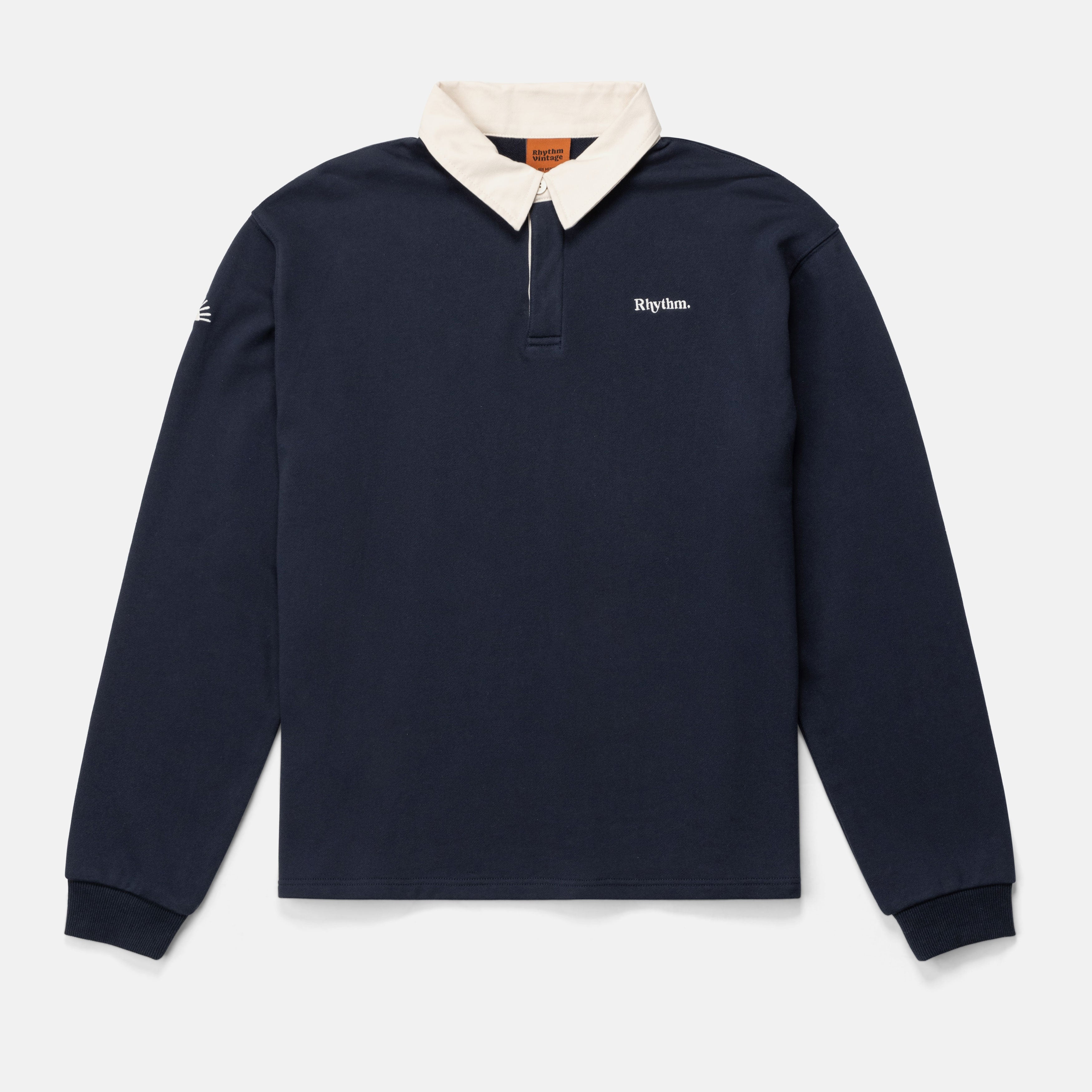 Rhythm - Vintage Rugby LS Polo - Indigo