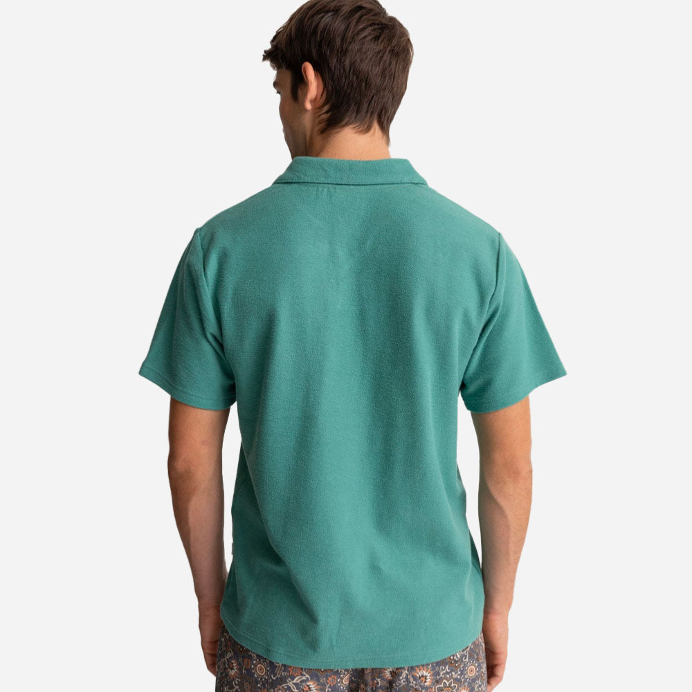 RHYTHM - VINTAGE TERRY POLO - Teal