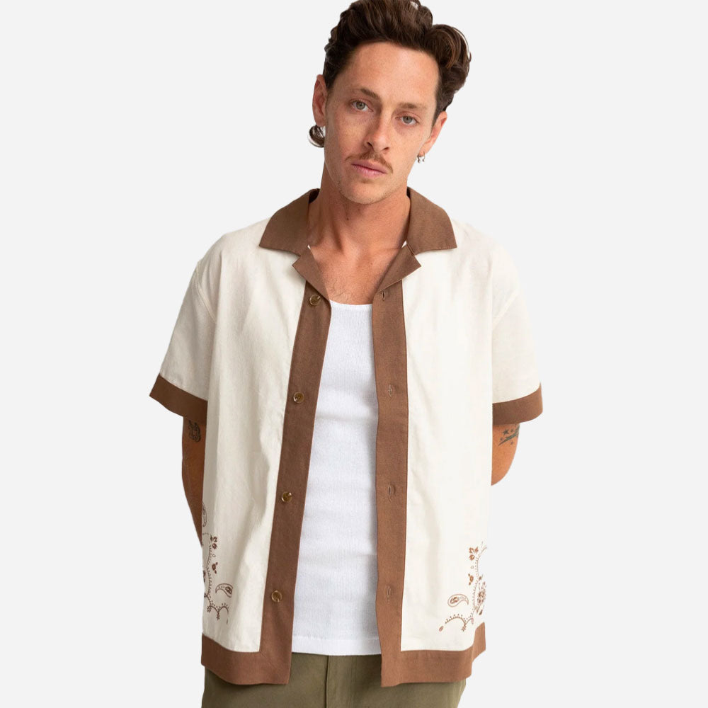 RHYTHM - JOHNNY SS SHIRT - Natural