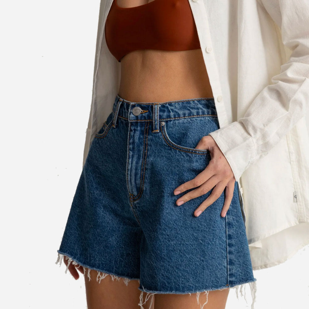 RHYTHM - STAPLE DENIM SHORT - Dark Blue