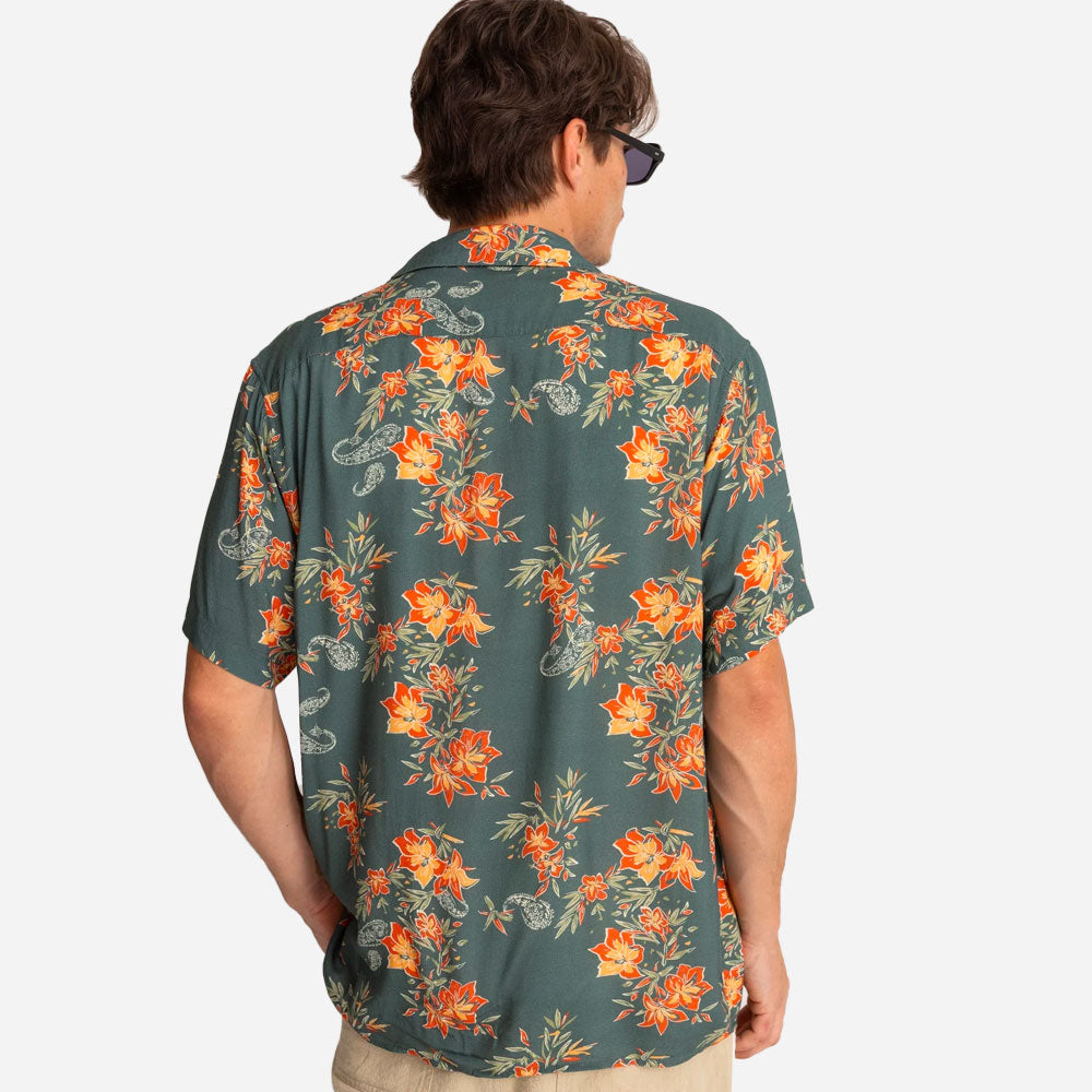 RHYTHM - TROPICAL PAISLEY CUBAN SS SHIRT - Pine