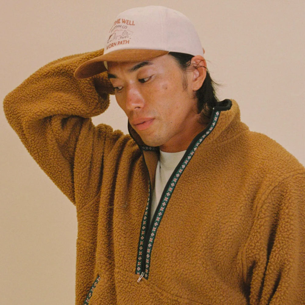 RHYTHM - SHERPA PULLOVER - Ochre