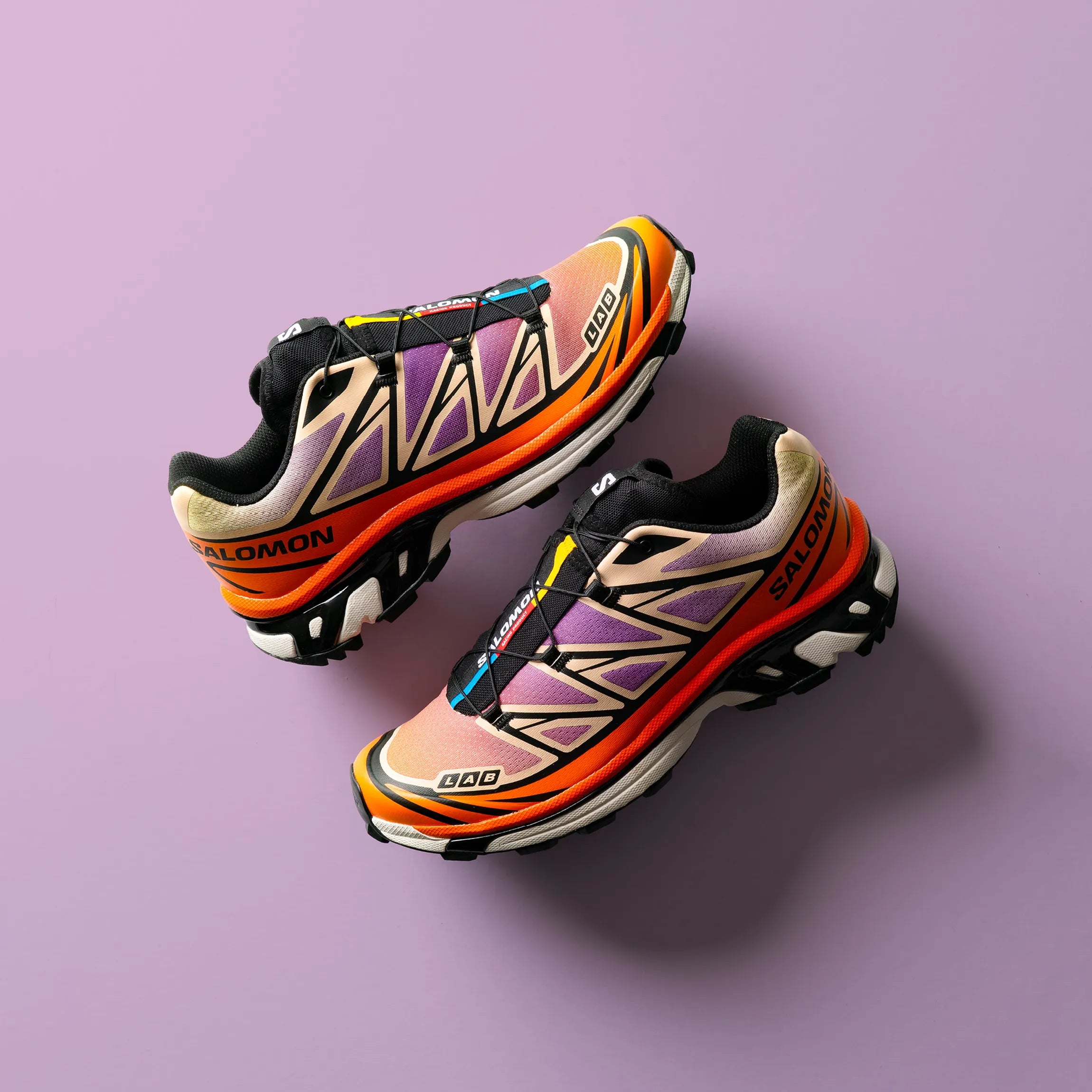 Chaussures Salomon XT-6 - Black / Almond Cream / Dragon Fire