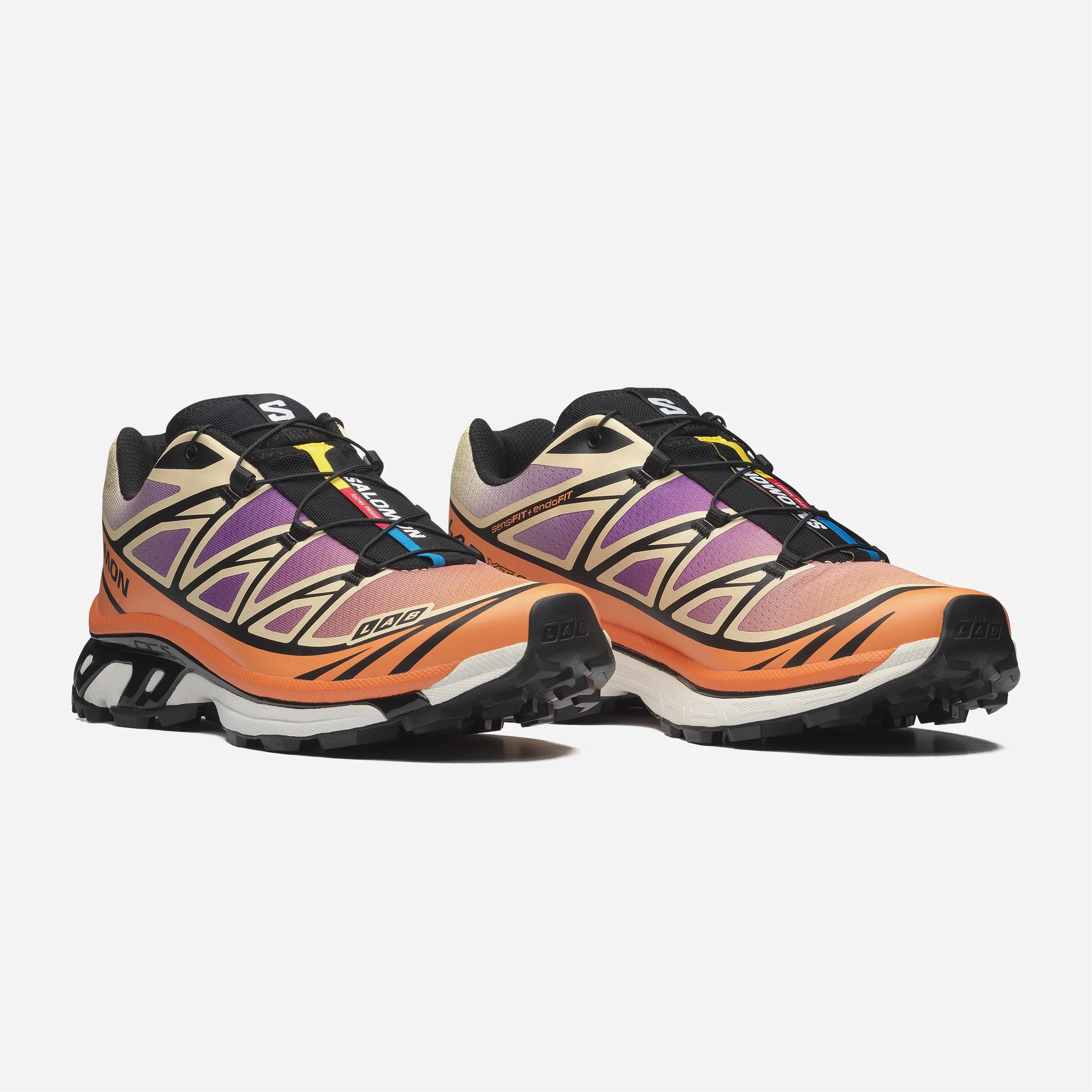 Chaussures Salomon XT-6 - Black / Almond Cream / Dragon Fire