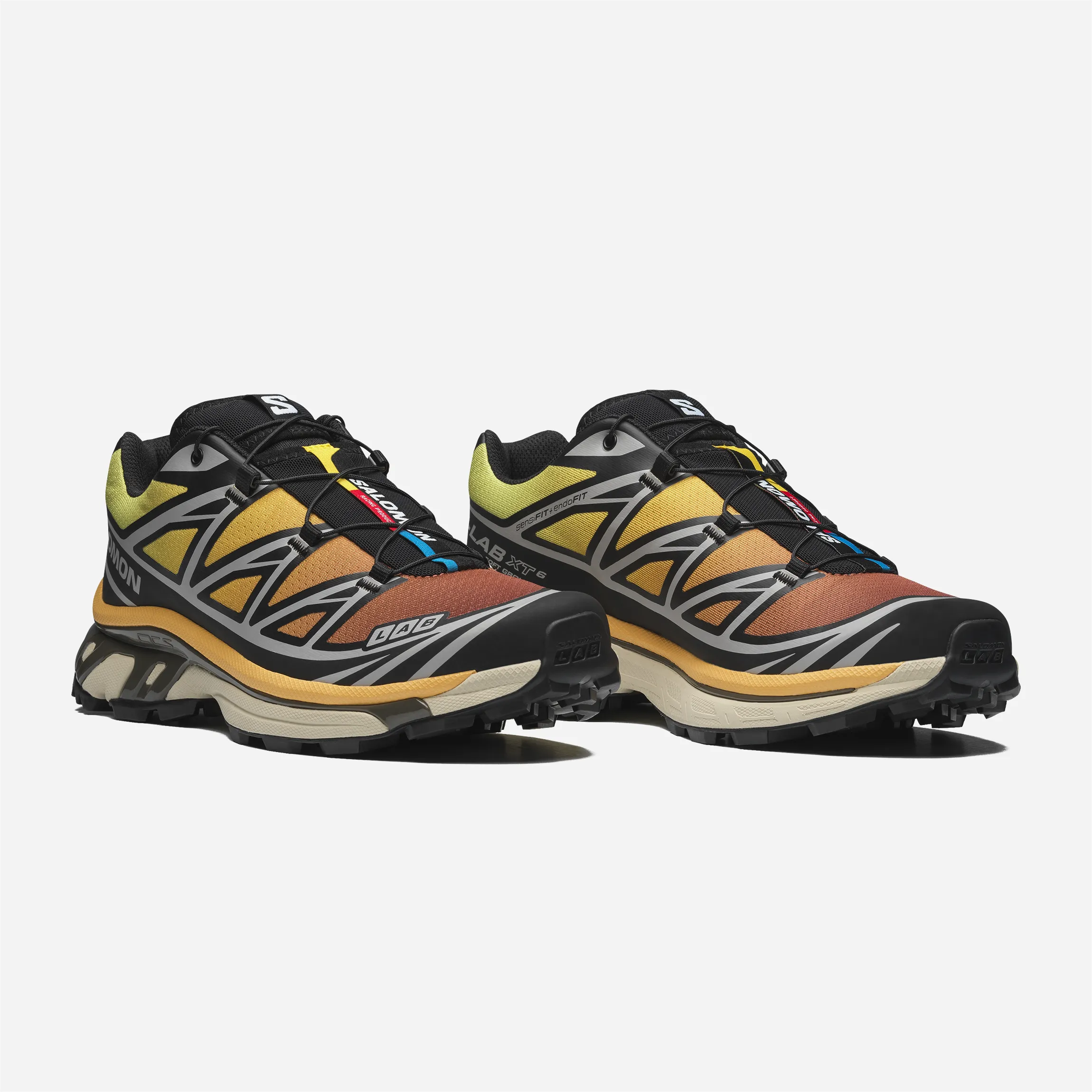 Chaussures Salomon XT-6 - Black / Grape Leaf / Beach Ball