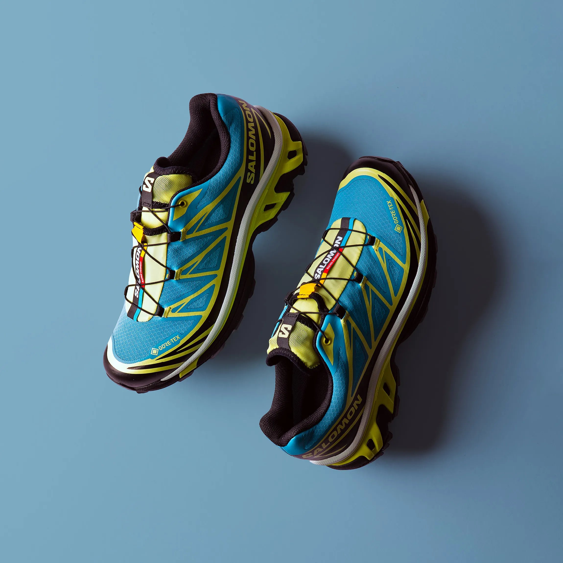 Chaussures Salomon XT-6 GTX Gore-Tex - Niagara / Sunny Lime / Black