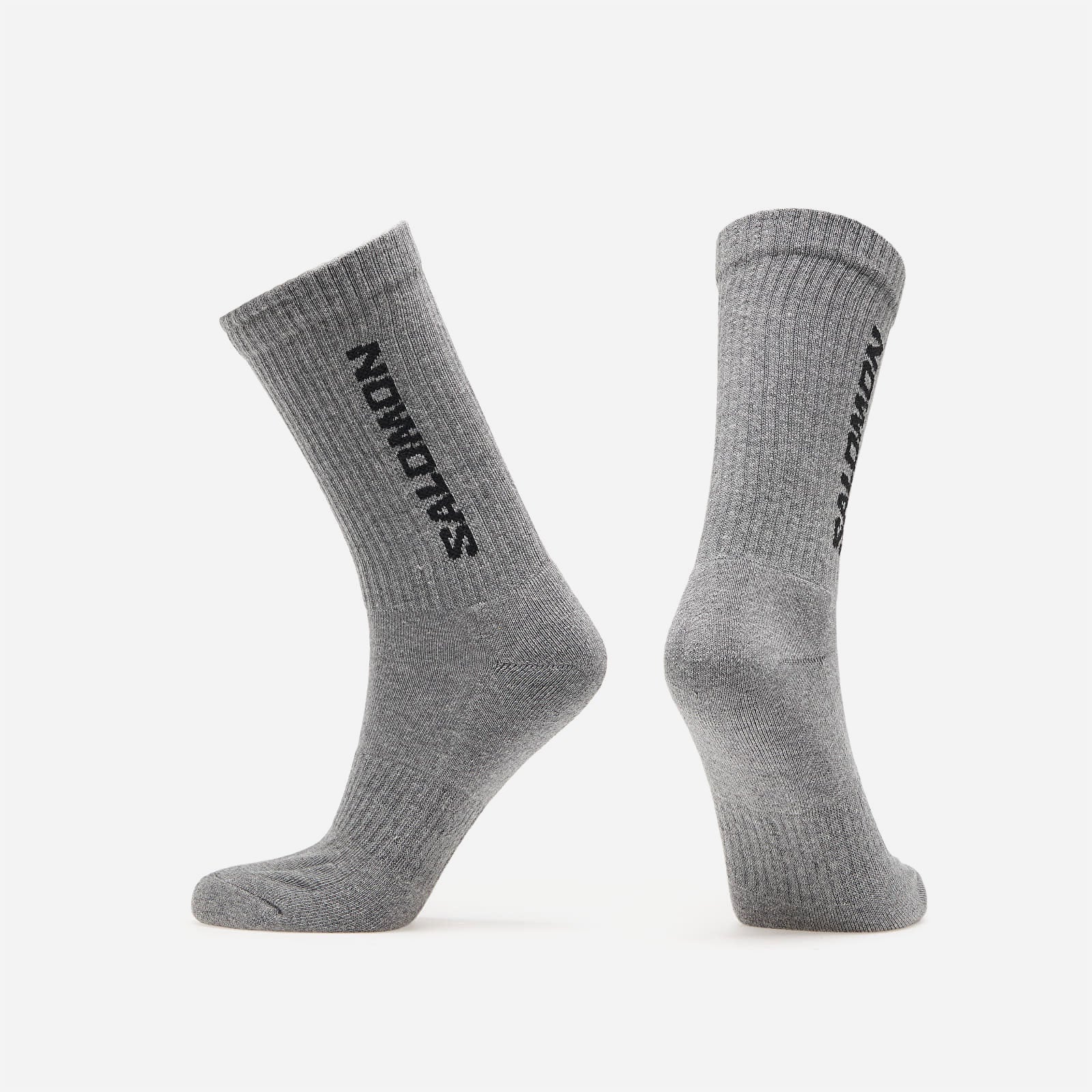 Salomon Sportstyle - Socks Everyday Crew 3 Pack - Black / White / Med Grey Melange