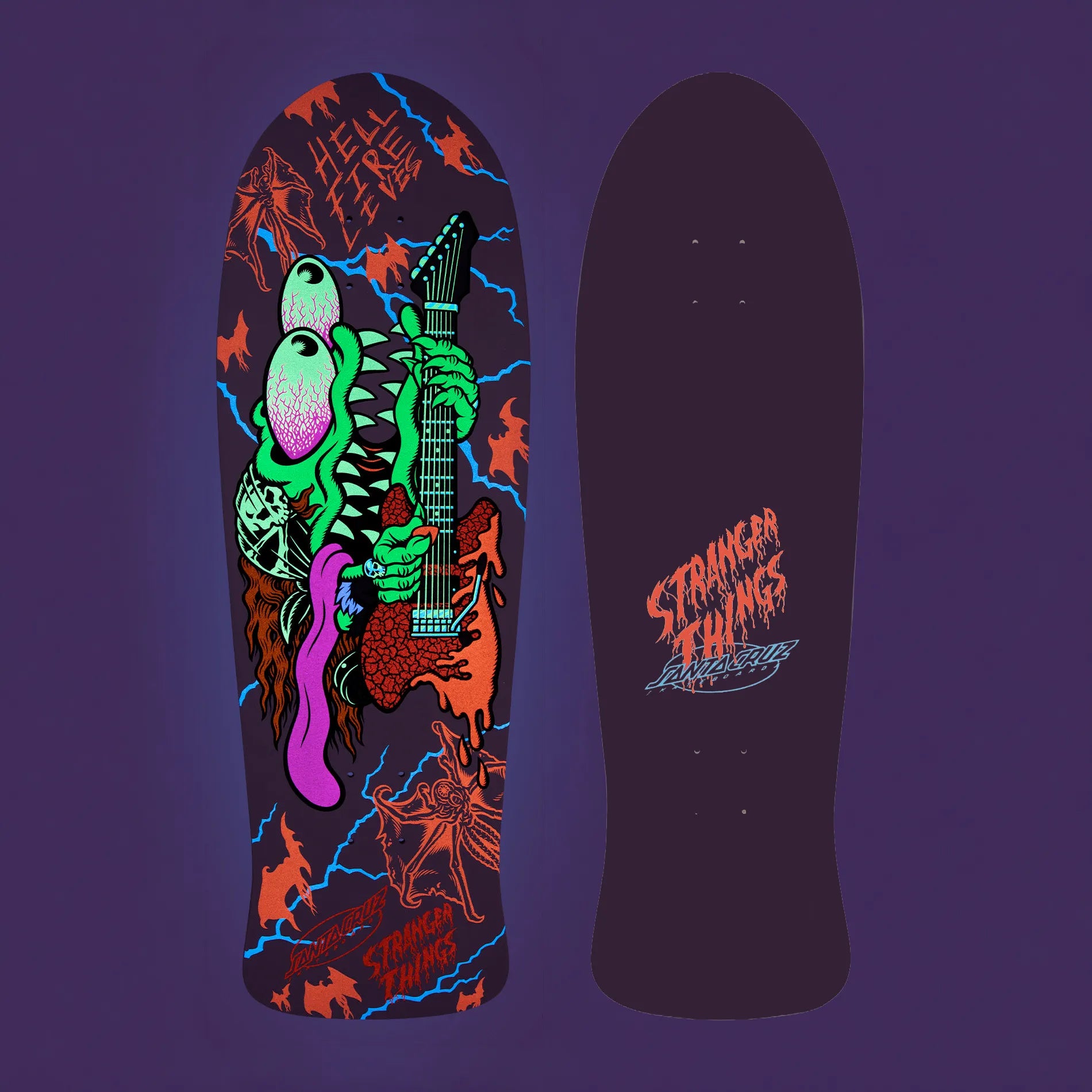 Santa Cruz x Stranger Things - Meek Slasher Eddie Reveal 10.1" (Glow in the Dark)