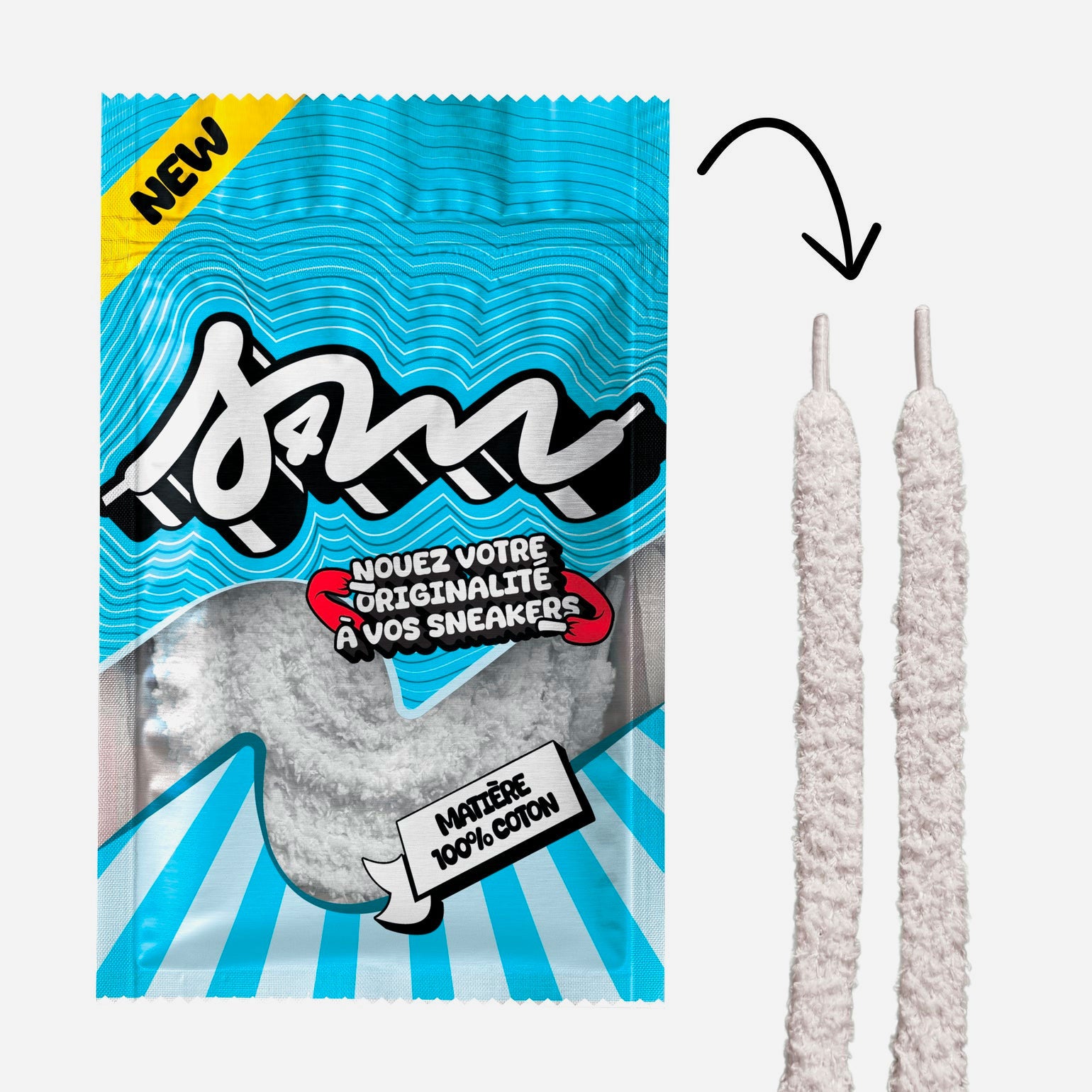 Sell4Me - Lacets Fluff 10 mm